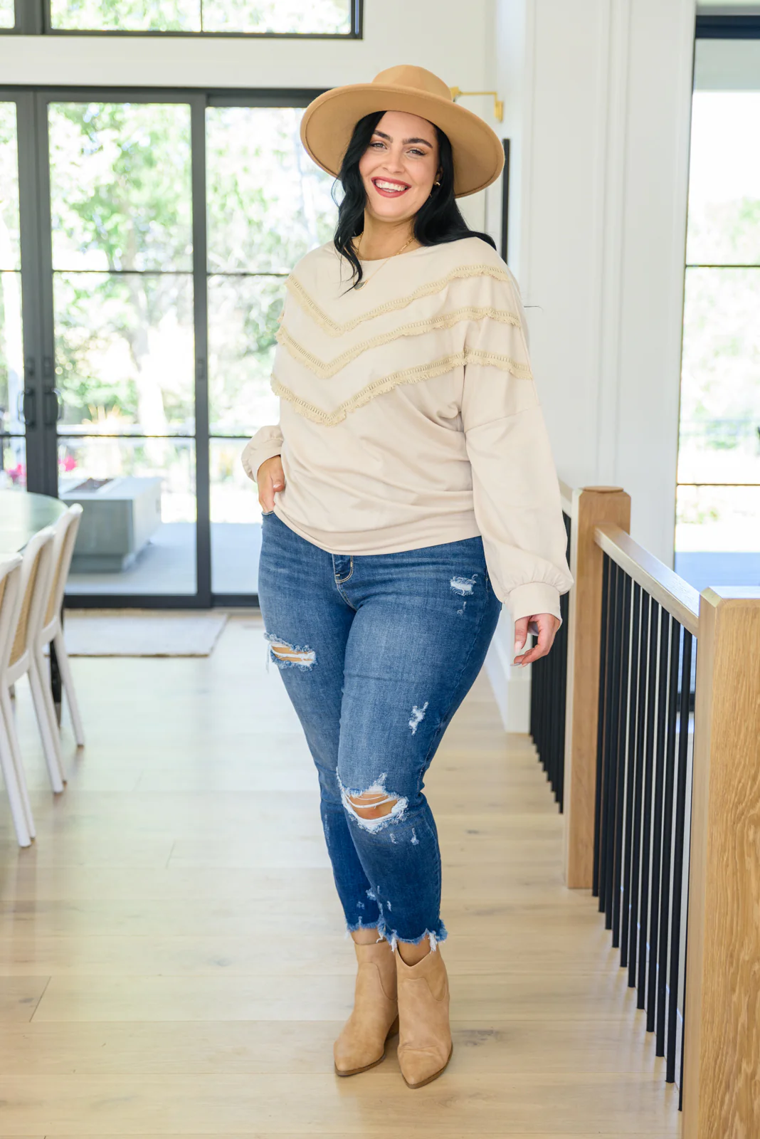 Into The Fringe Top in Beige - 10/21/2021 - Image 4