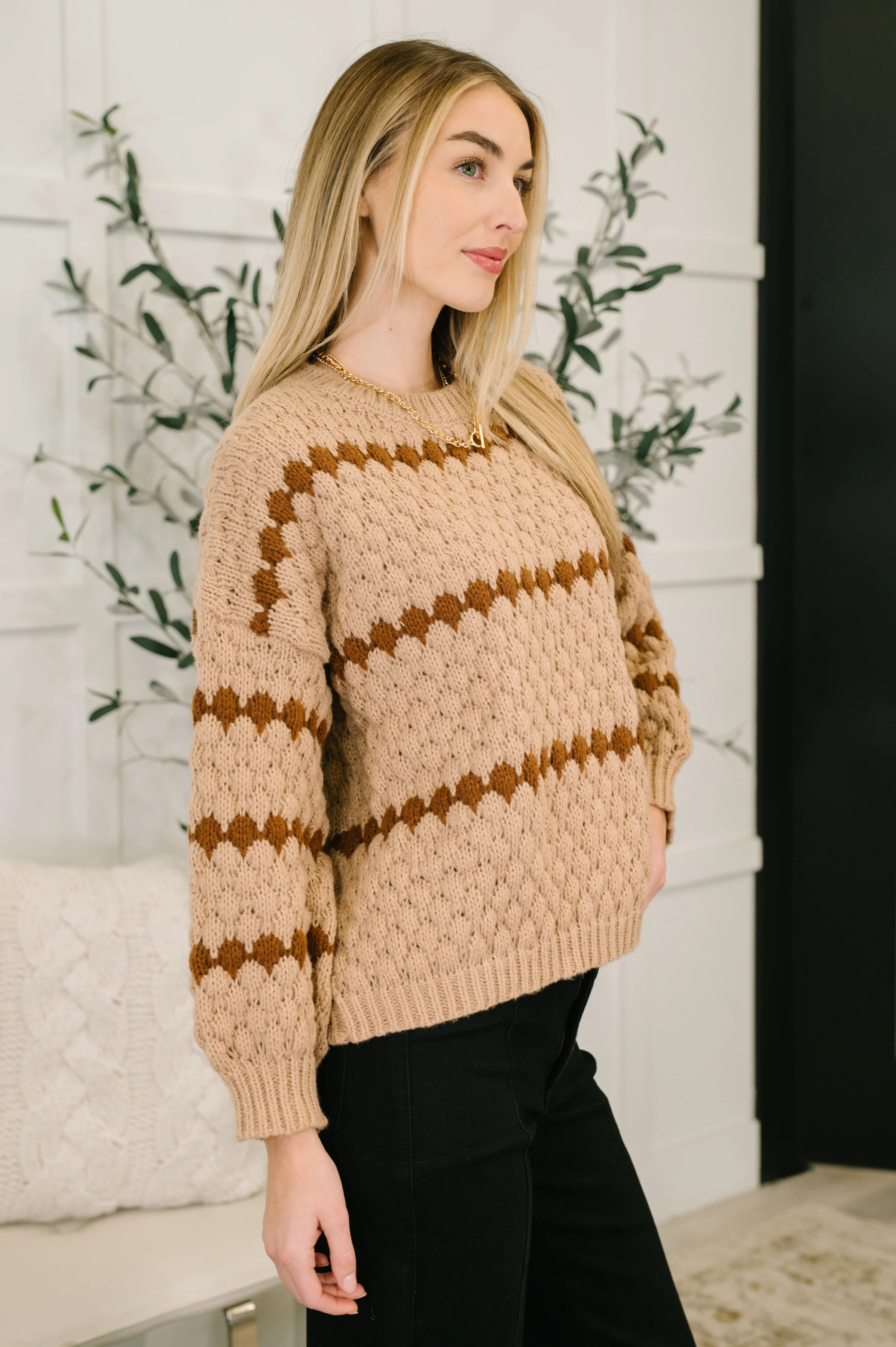 Ivy Lane Textured Sweater in Taupe - 12/12/2025 - Image 4
