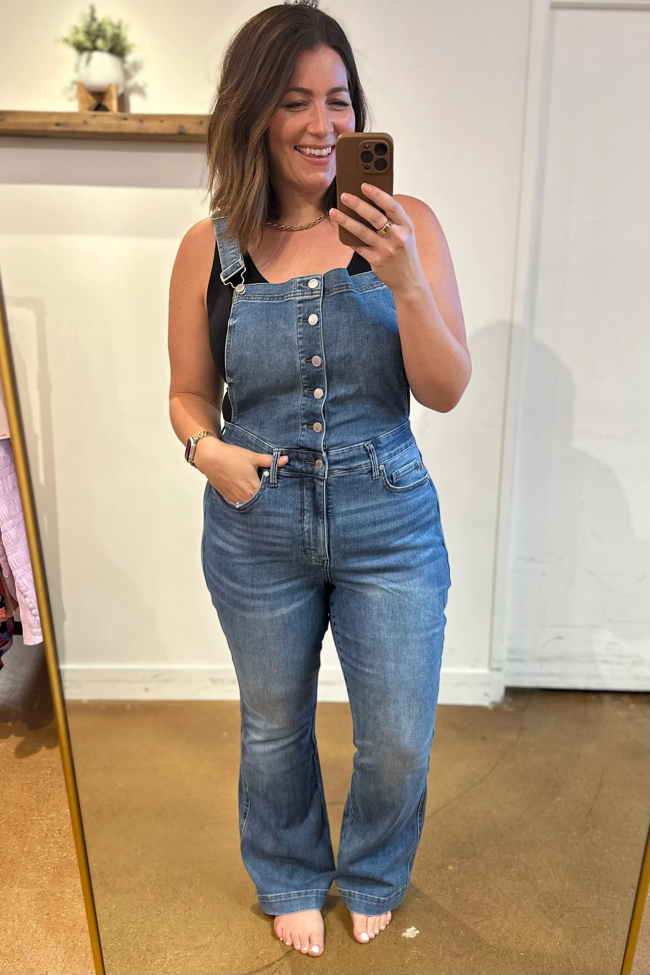 Izzy Control Top Retro Flare Overalls - 6/28/2023 - Image 19