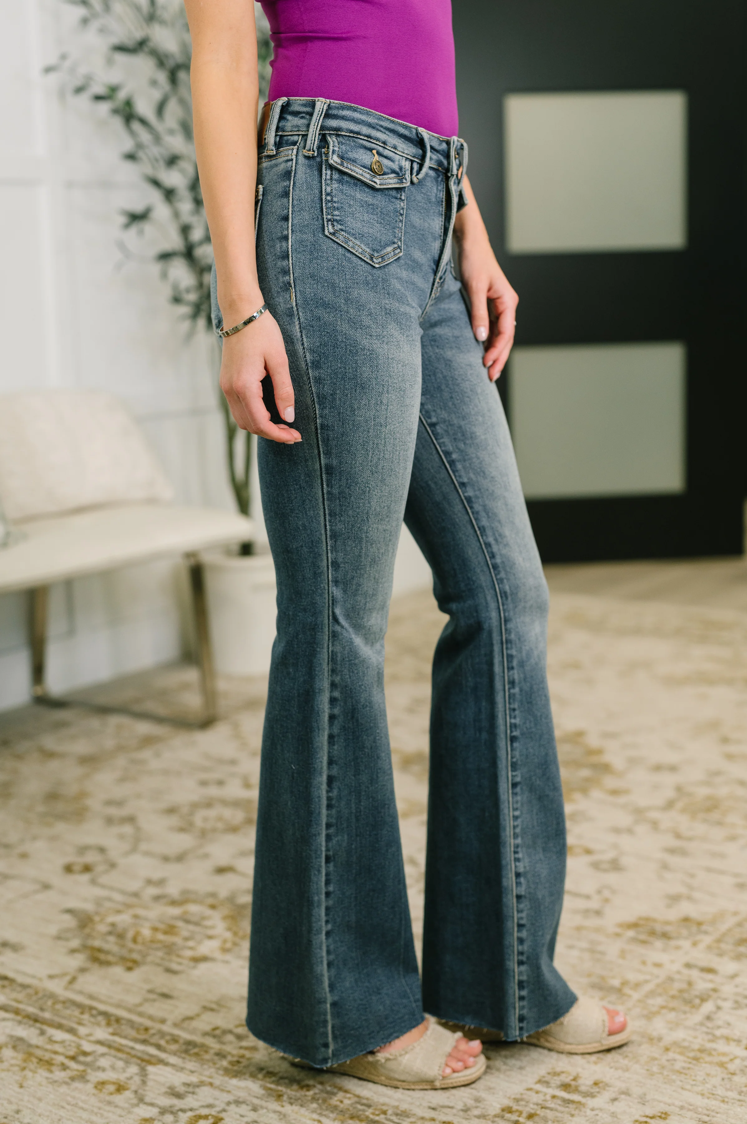 Jackie Mid Rise Flare Jean with Front Flap Pockets - 5/13/2026 NEW - Image 5