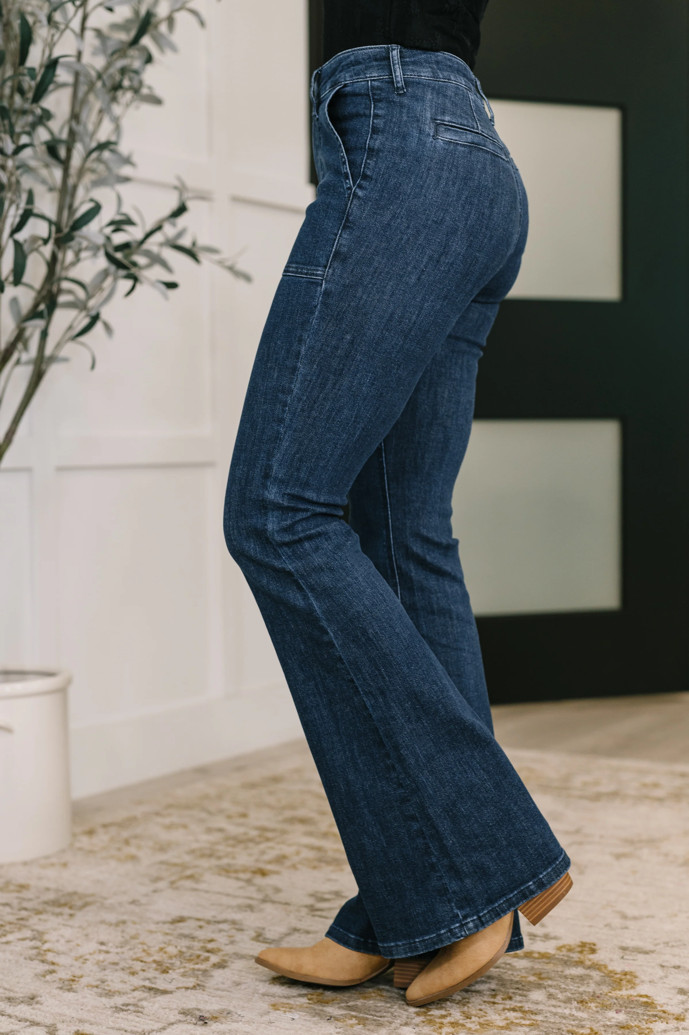 Jada High Waist Flare with Patch Pockets - 10/8/2025 NEW - Image 3