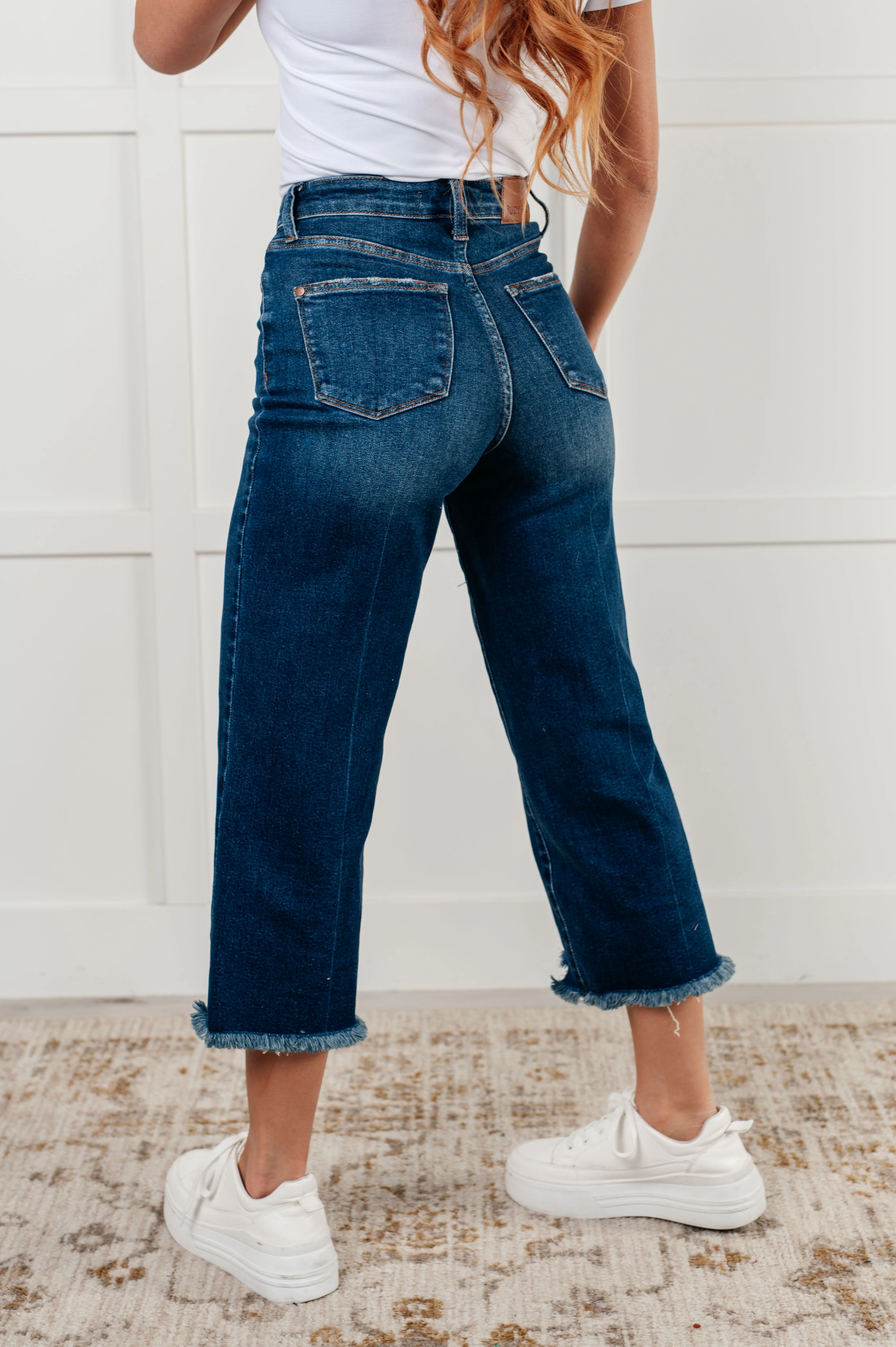 Janice High Rise Button Fly Wide Leg Crop Jeans - 12/4/2024 - Image 8