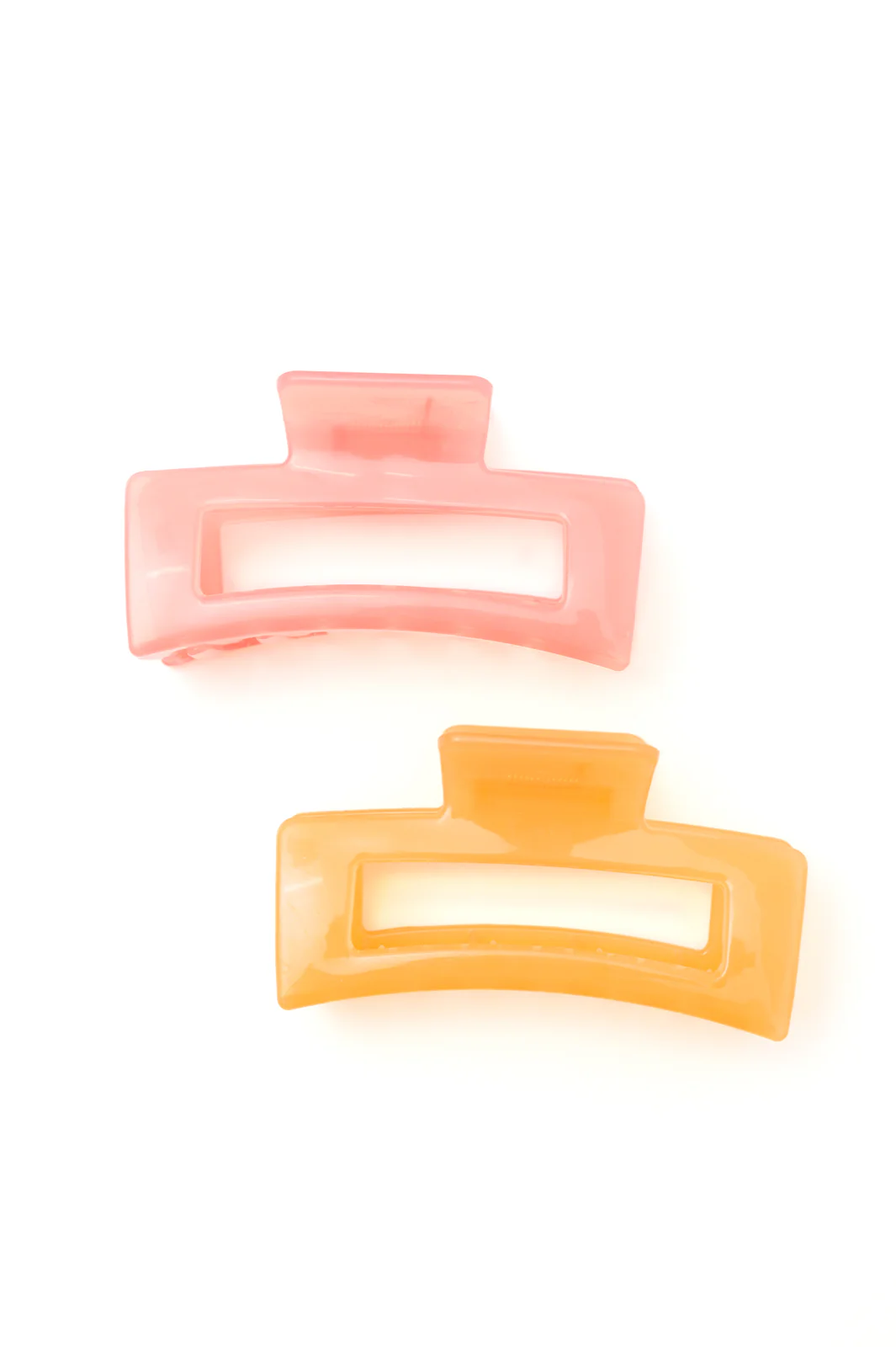 Jelly Rectangle Claw Clip in Watermelon - 7/7/2023 - Image 4