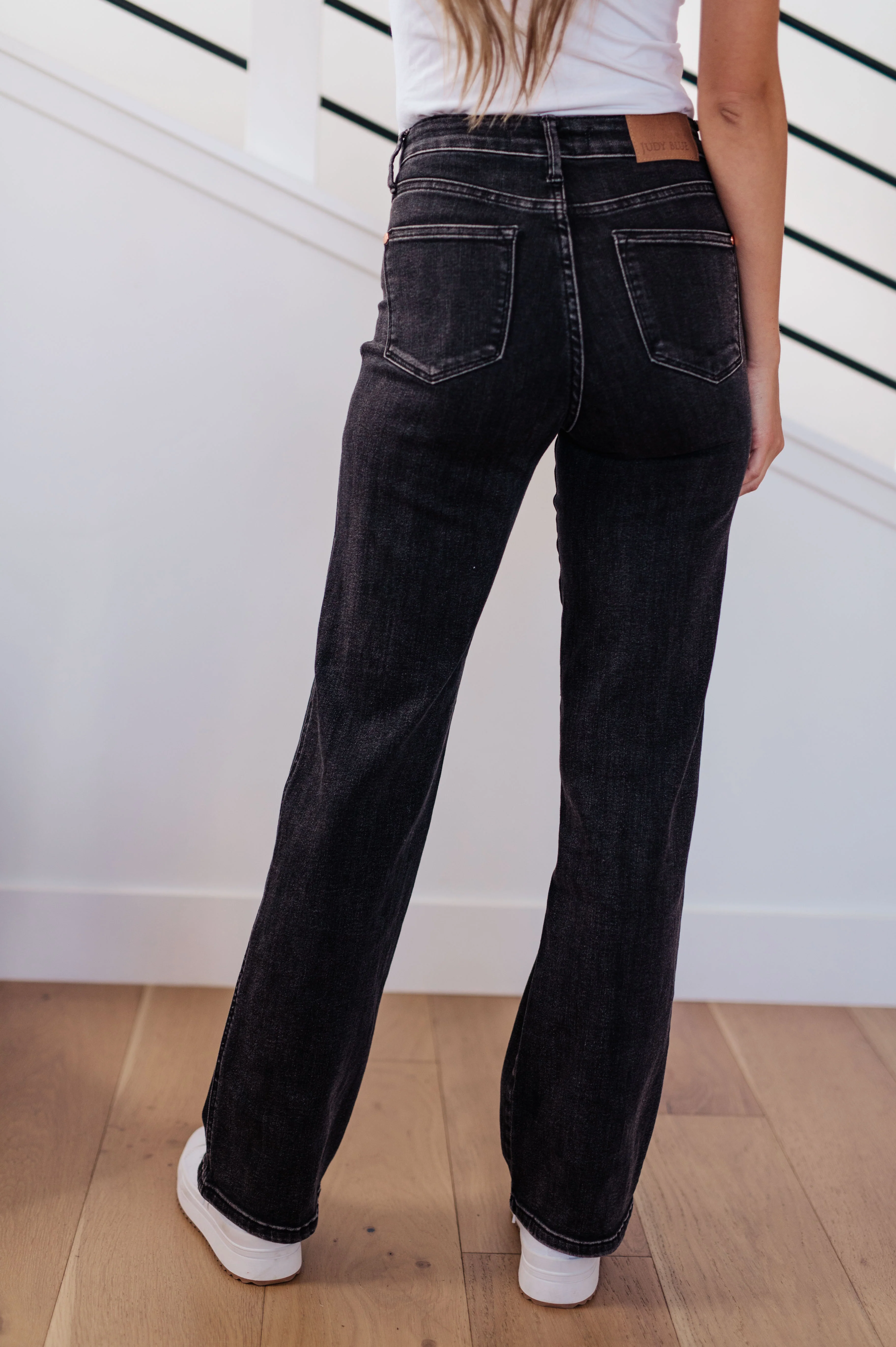 Joan High Rise Control Top Straight Jeans in Washed Black - 9/27/2023 - Image 7