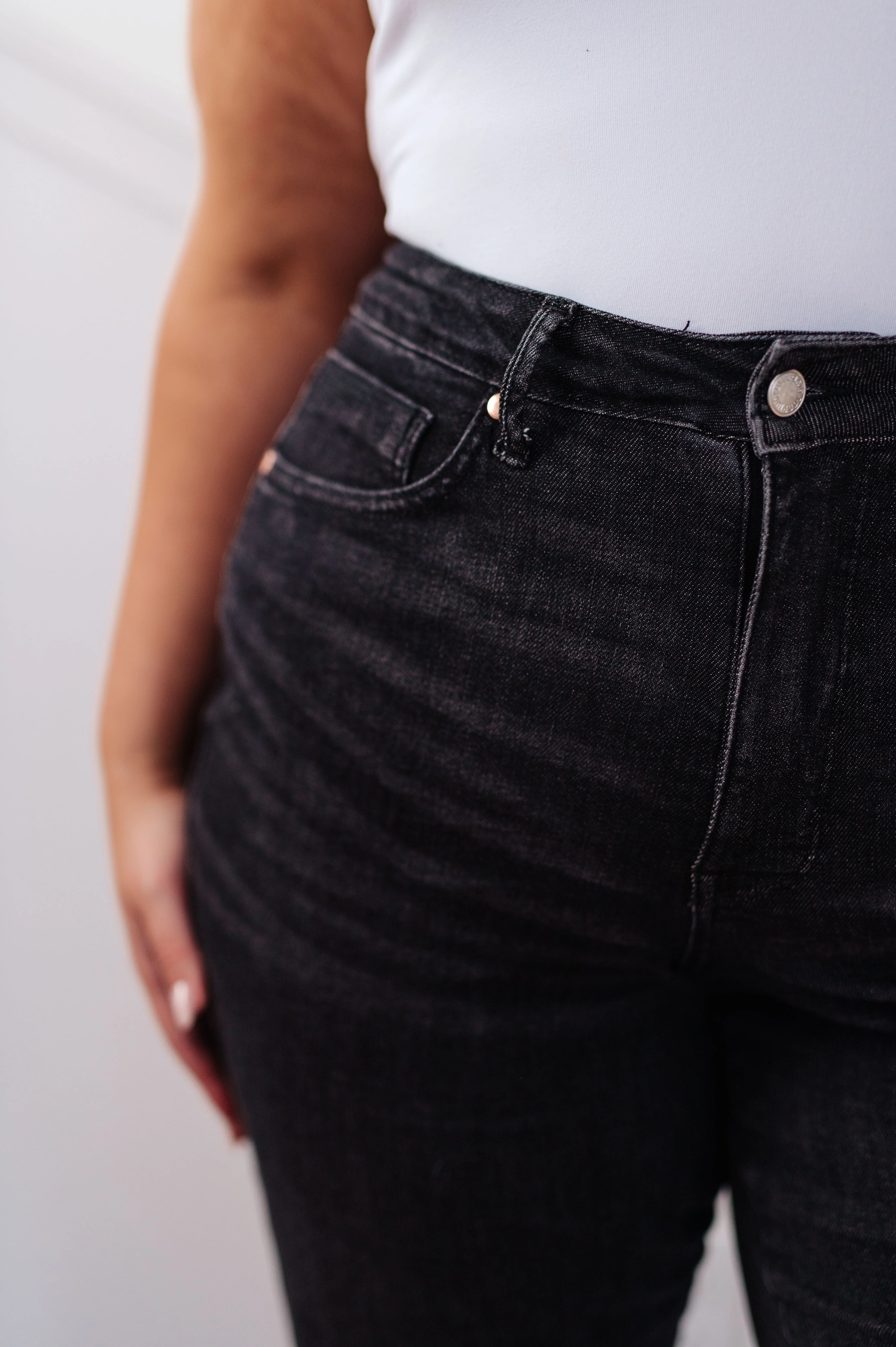 Joan High Rise Control Top Straight Jeans in Washed Black - 9/27/2023 - Image 8