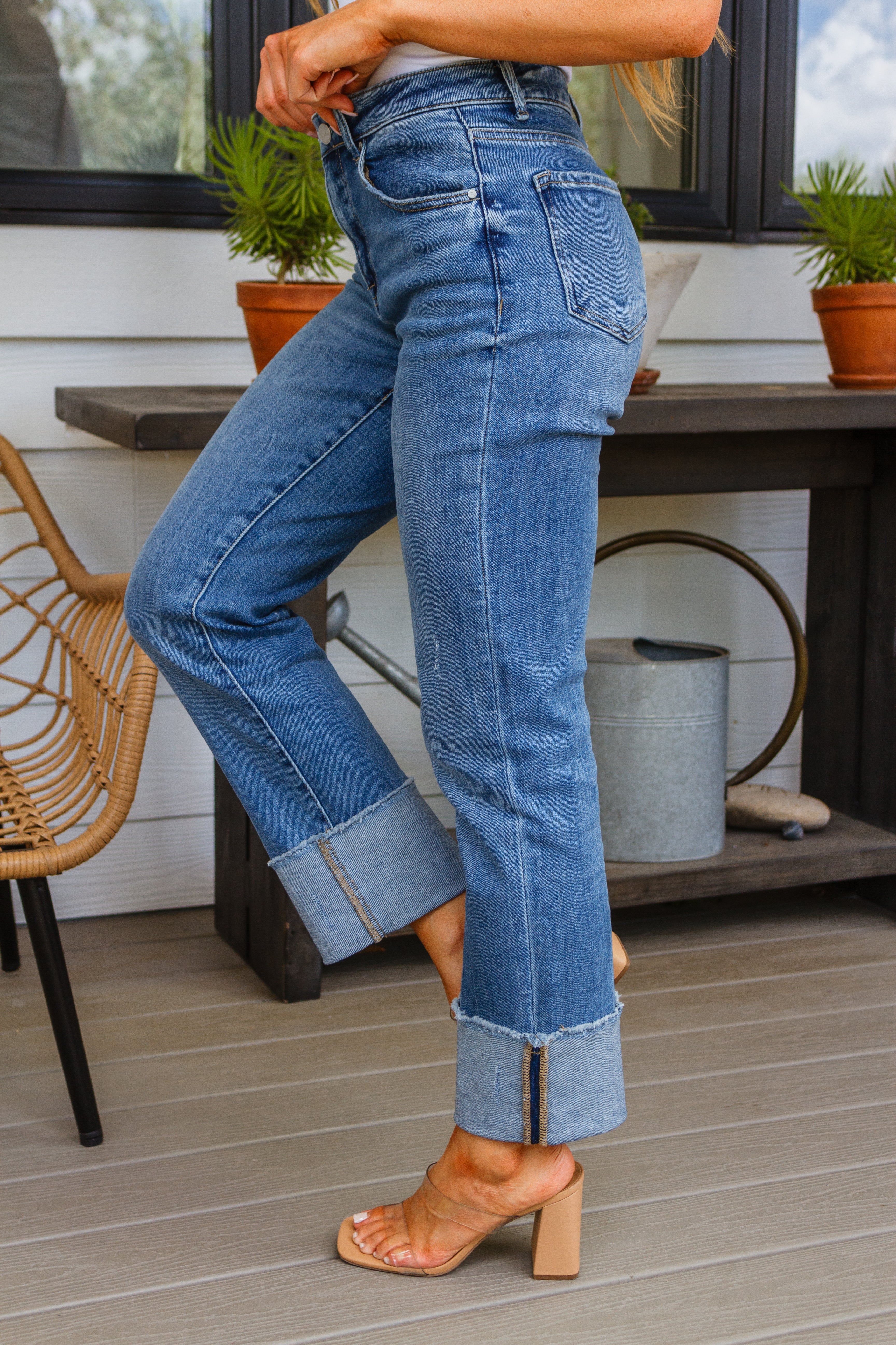 Jones High Rise Cuffed Straight Jeans - 8/17/2023 - Image 6