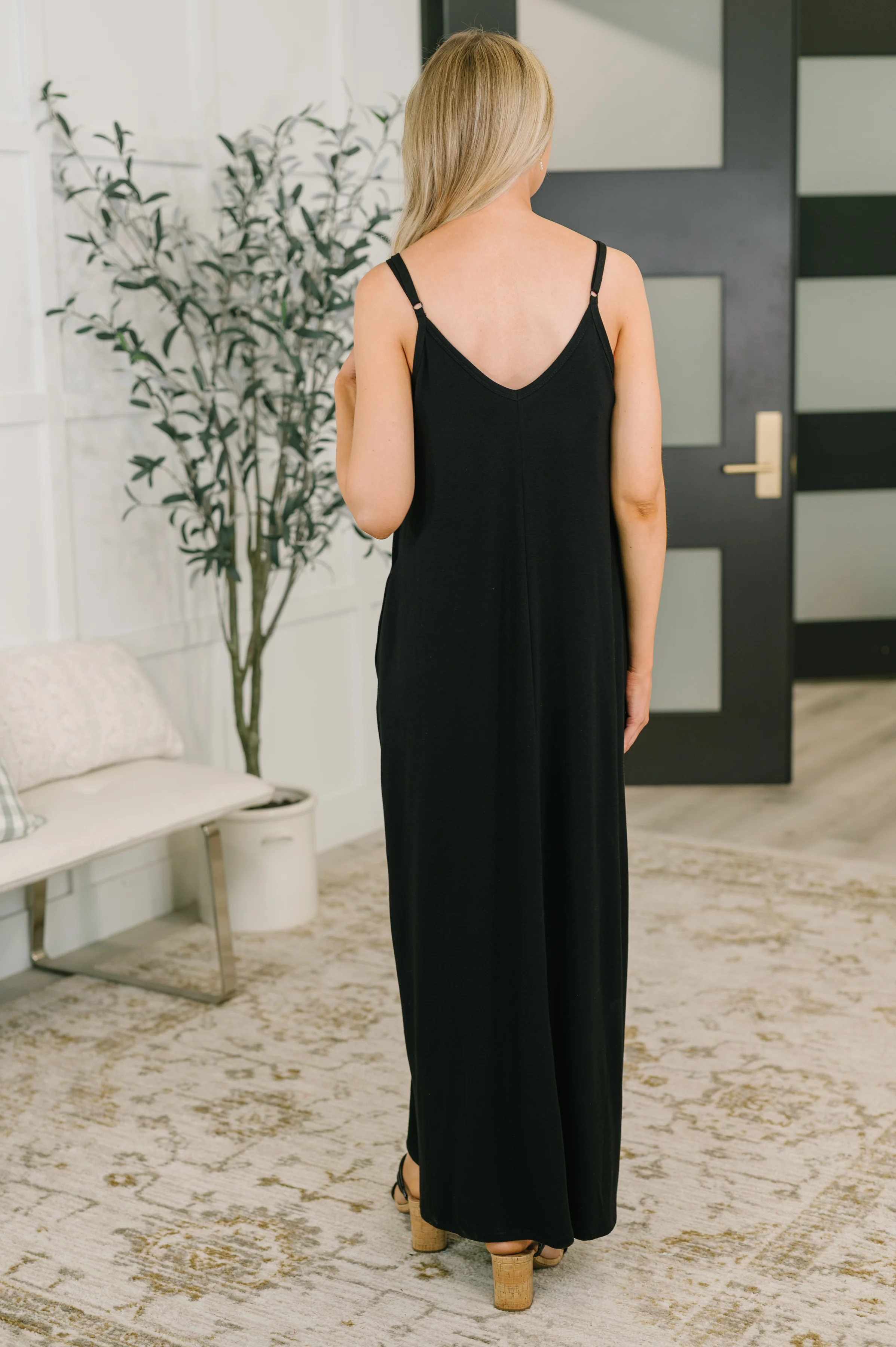 Just Getting Started Spaghetti Strap Maxi Dress in Black - 6/19/2026 NEW - Image 4