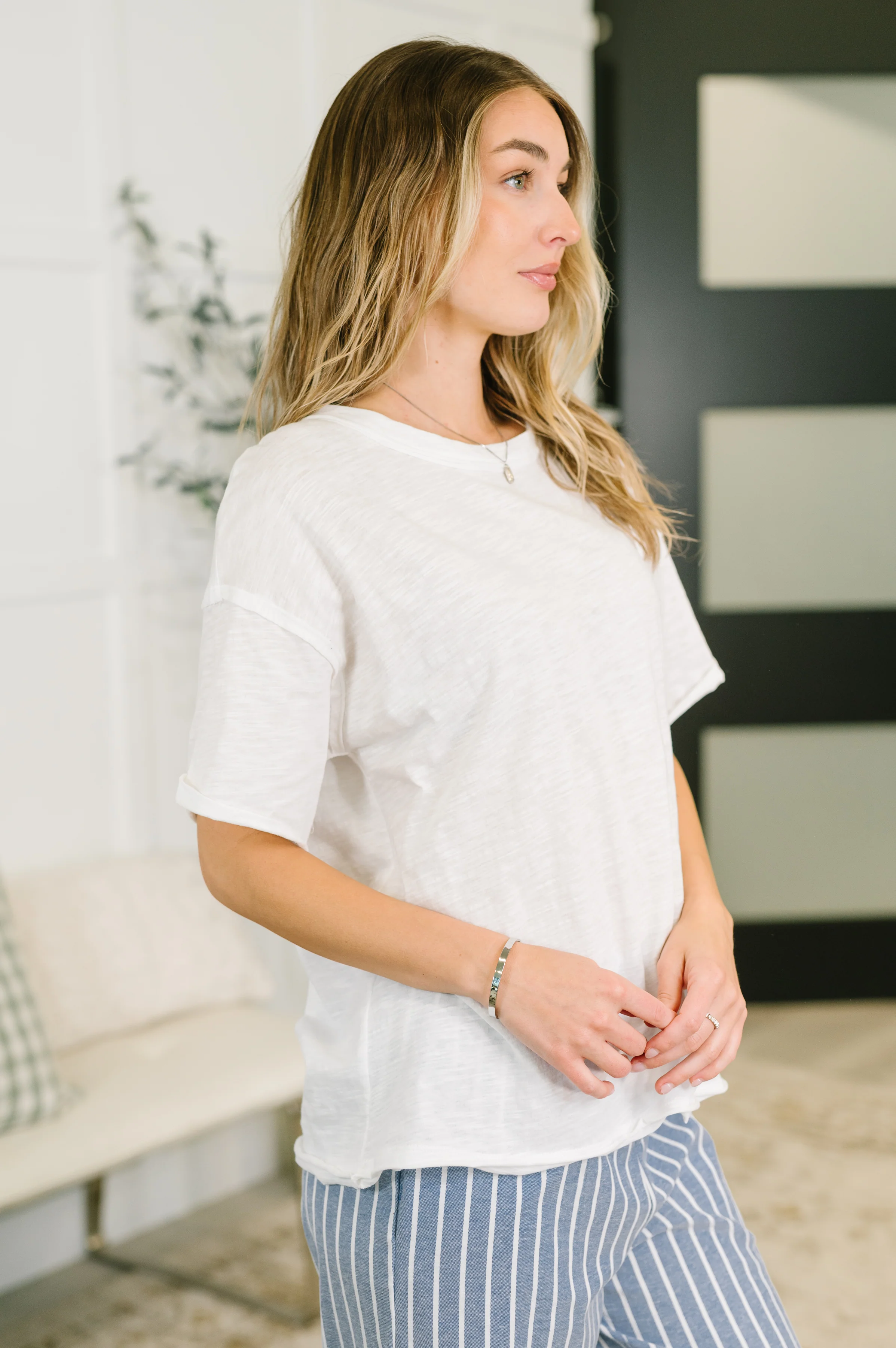Just Like That Relaxed Heather Tee in Ivory - 5/19/2026 NEW - Image 4