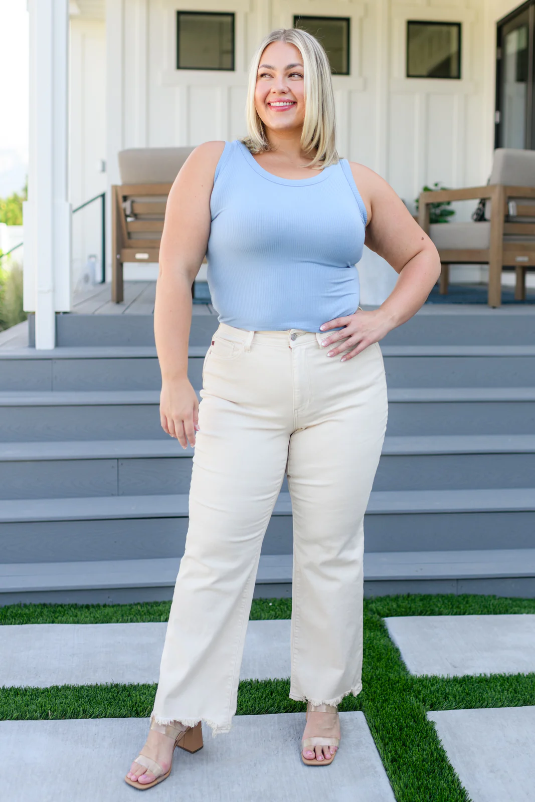 Just One More Ribbed Tank in Light Blue - 7/21/2023 - Image 8