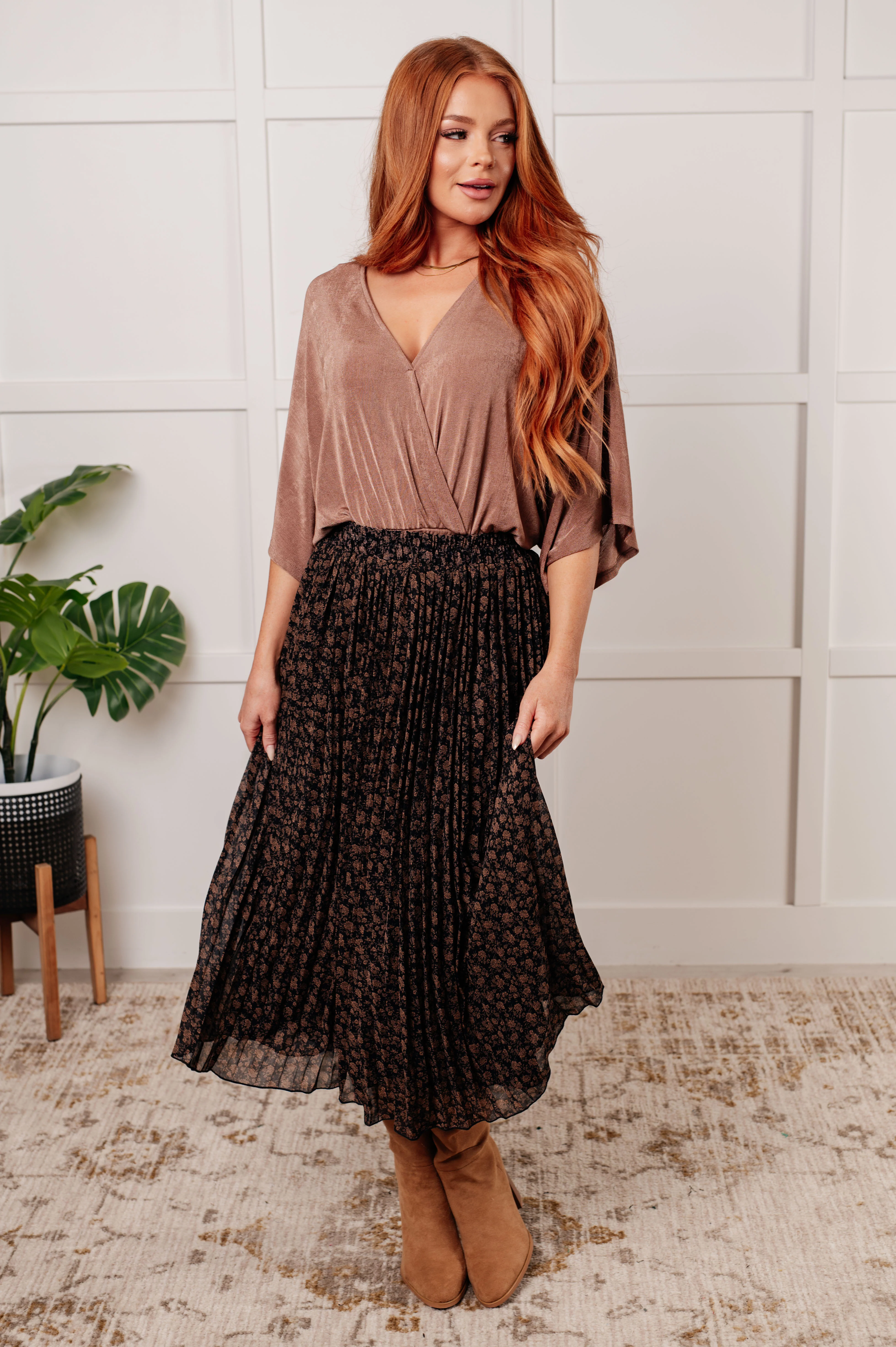 Just What You Wanted Floral Print Pleated Skirt - 11/5/2024 - Image 4