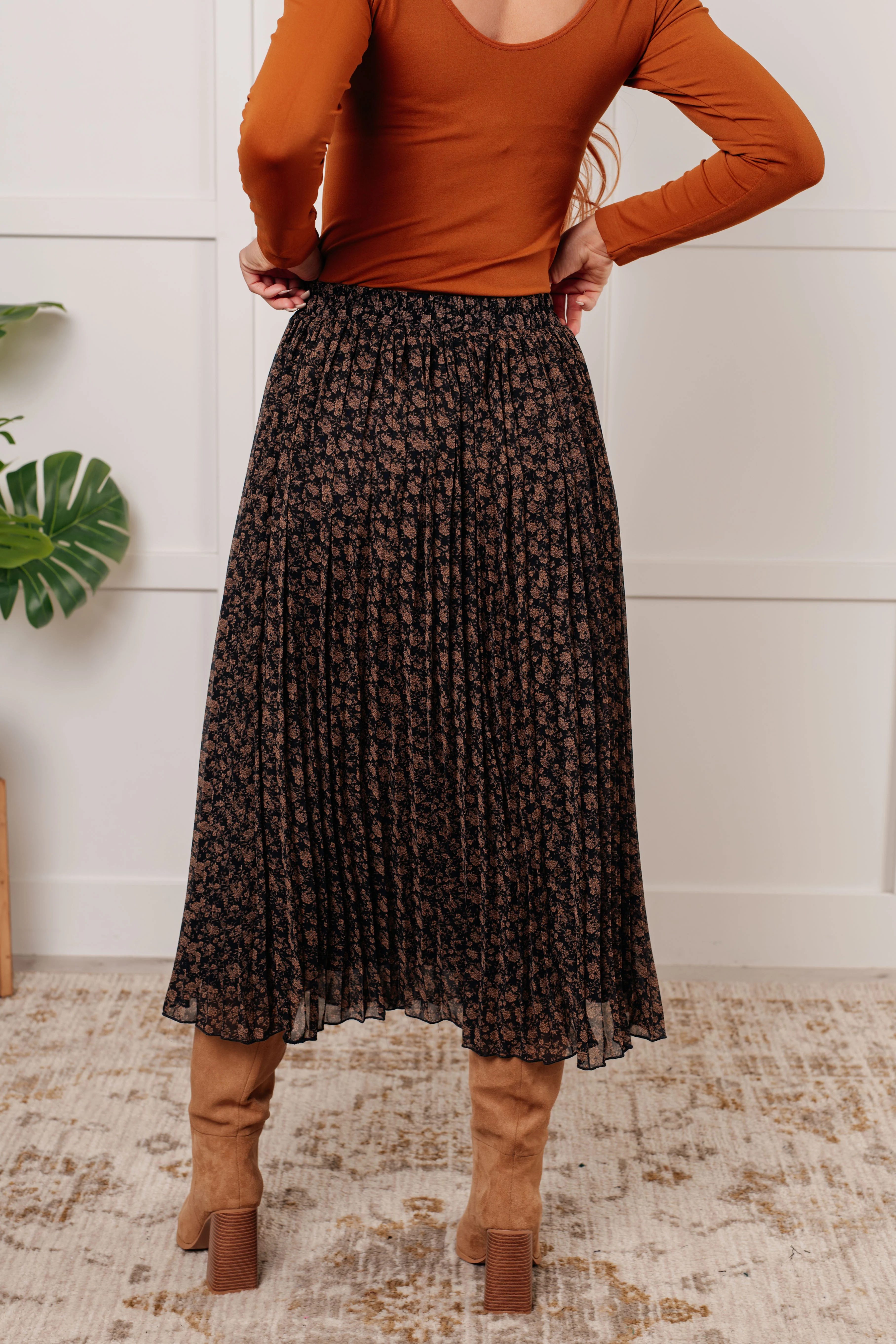 Just What You Wanted Floral Print Pleated Skirt - 11/5/2024 - Image 8