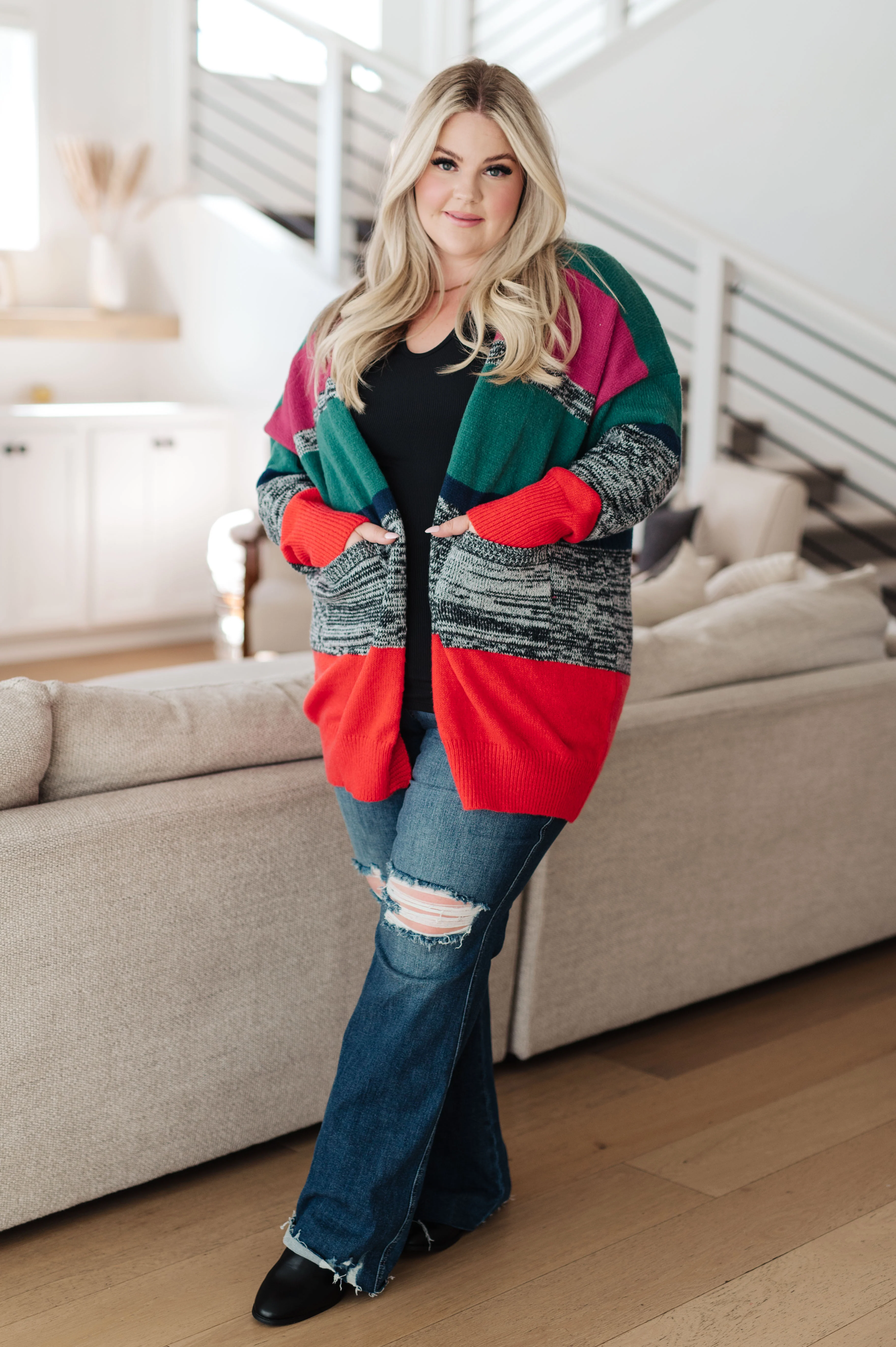 Keep it Cozy Striped Cardigan - 9/28/2023 - Image 3