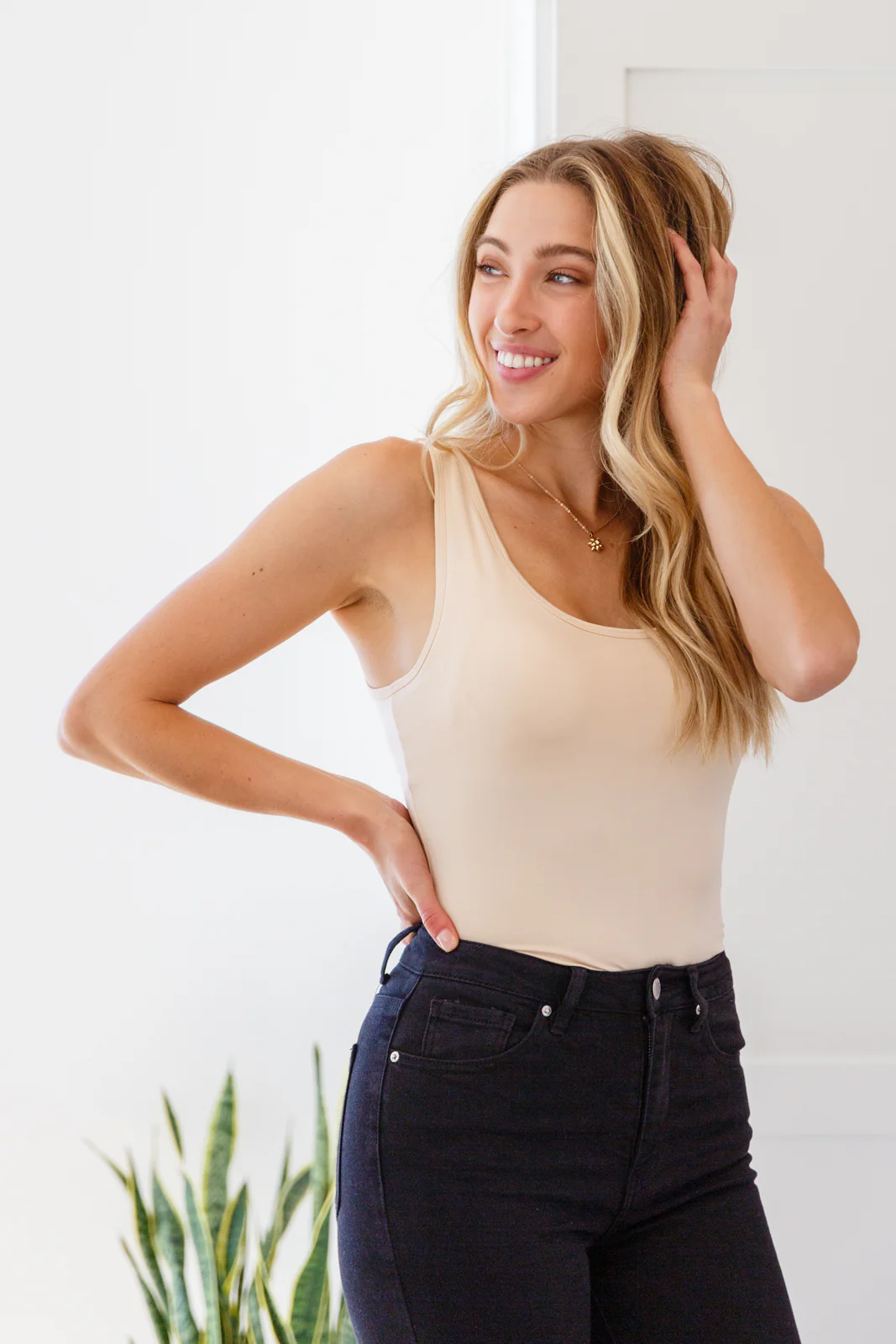 Keep Me Around Bodysuit in Beige - 11/8/2022 - Image 10