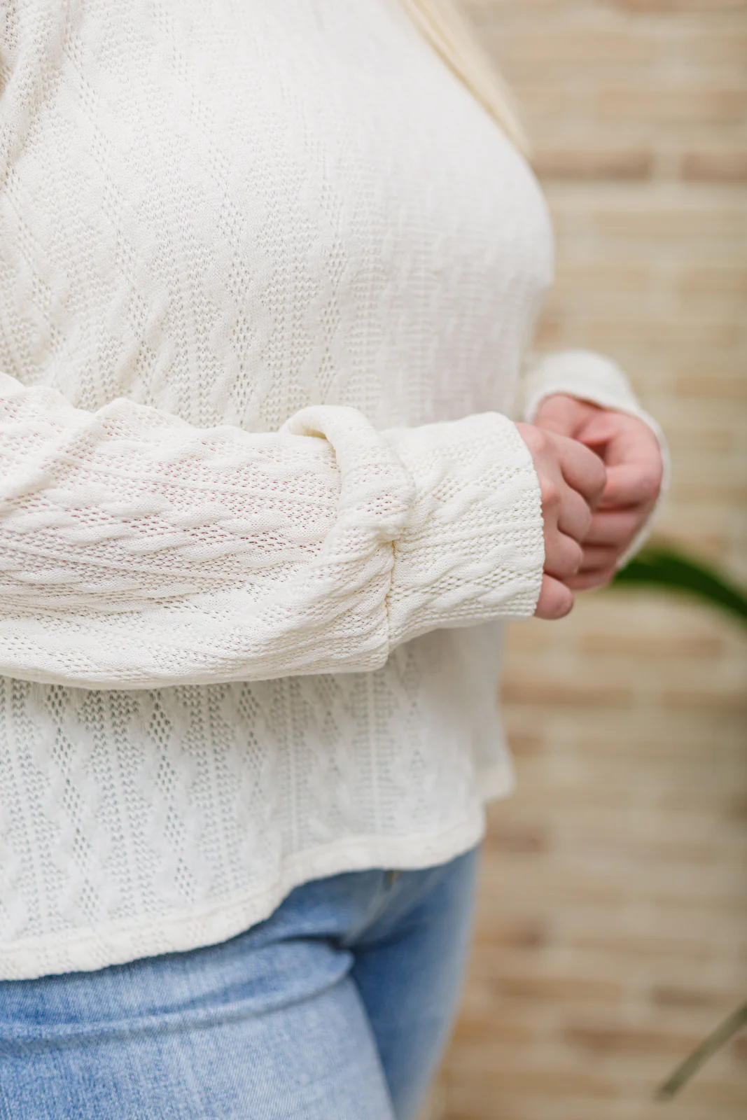 Keep Me Here Knit Sweater in Cream - 2/7/2023 - Image 6