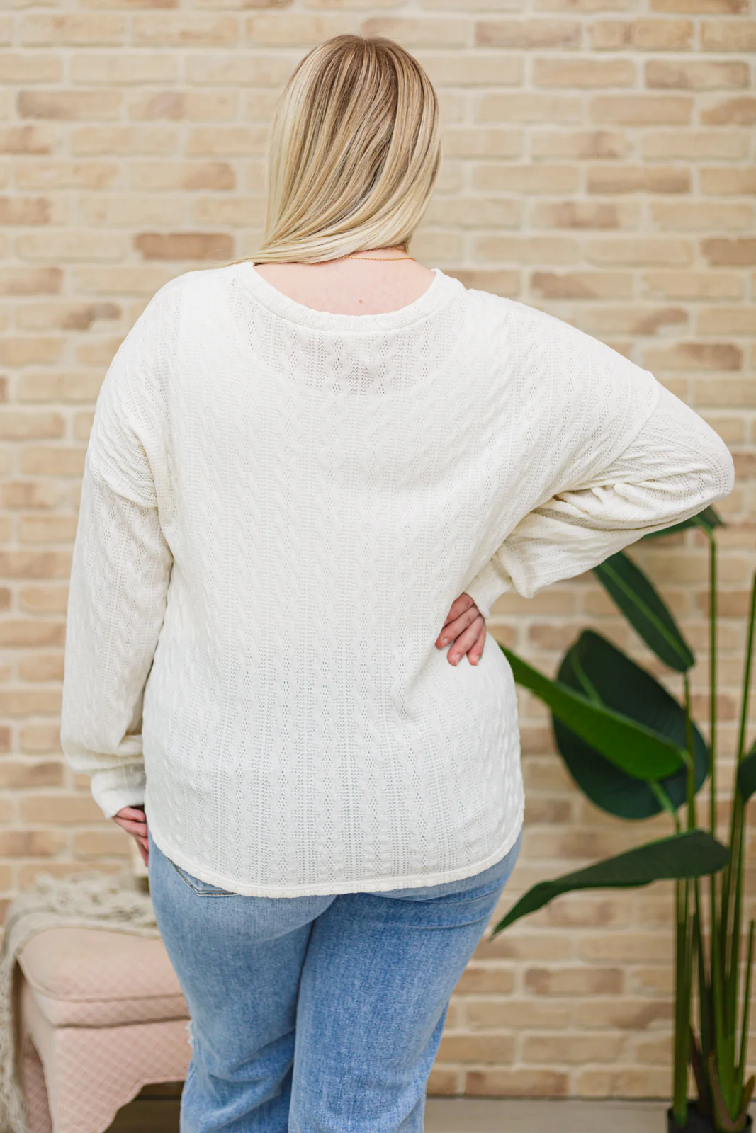 Keep Me Here Knit Sweater in Cream - 2/7/2023 - Image 7