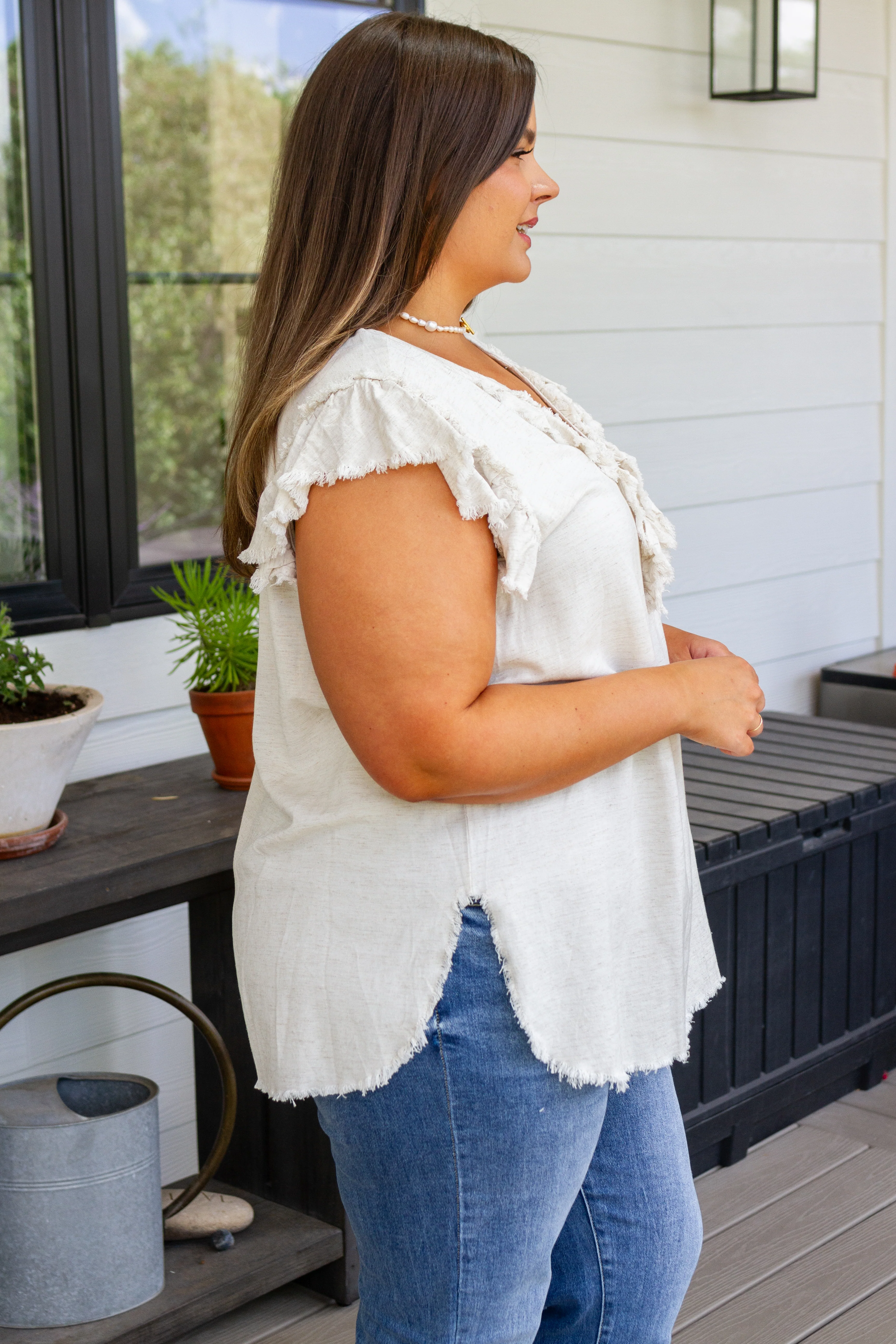 Keep Me Posted Ruffle Detail Blouse - 8/17/2023 - Image 3