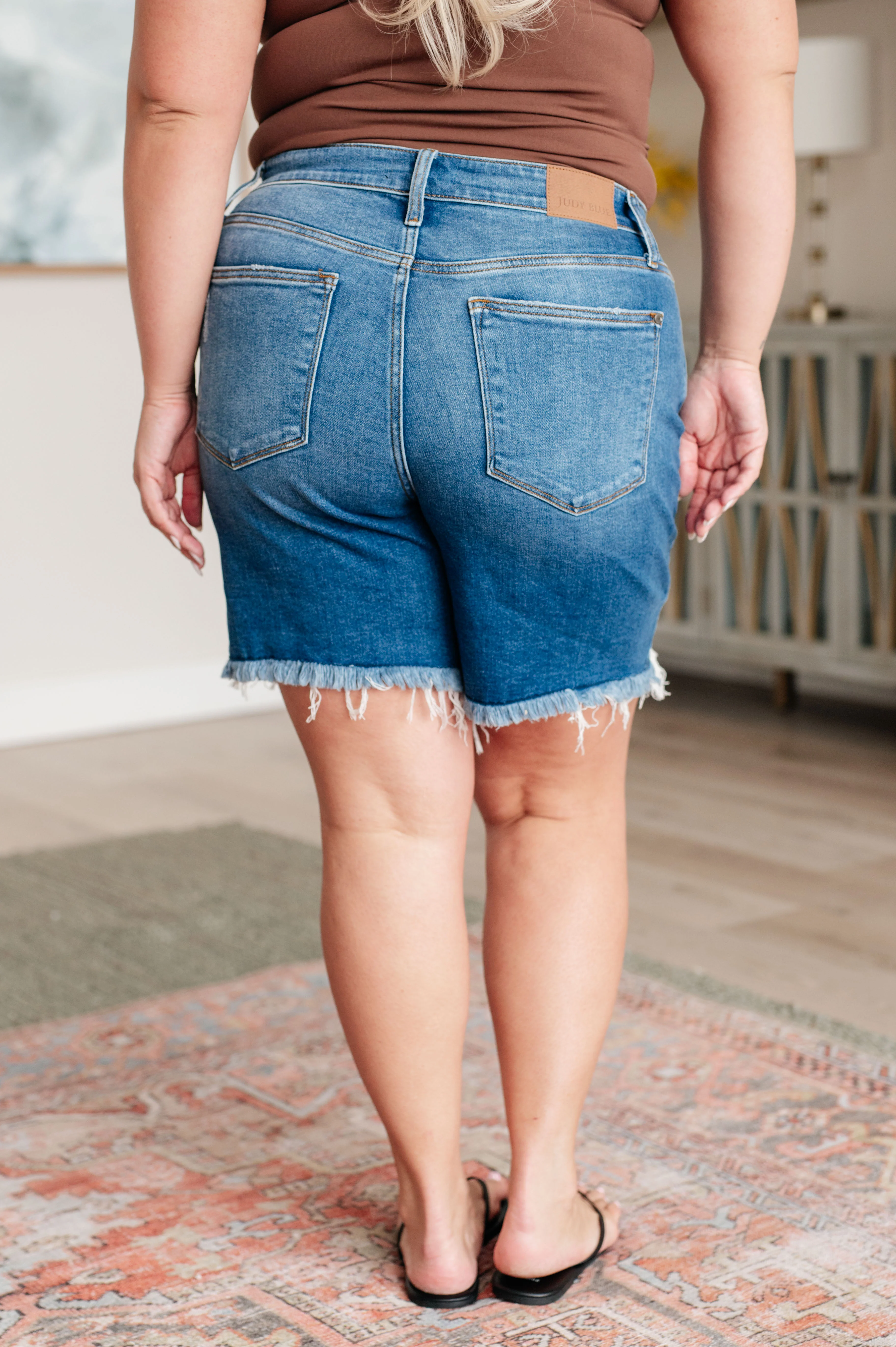 Kelsey Mid Rise Distressed Cutoff Shorts - 3/6/2024 - Image 9