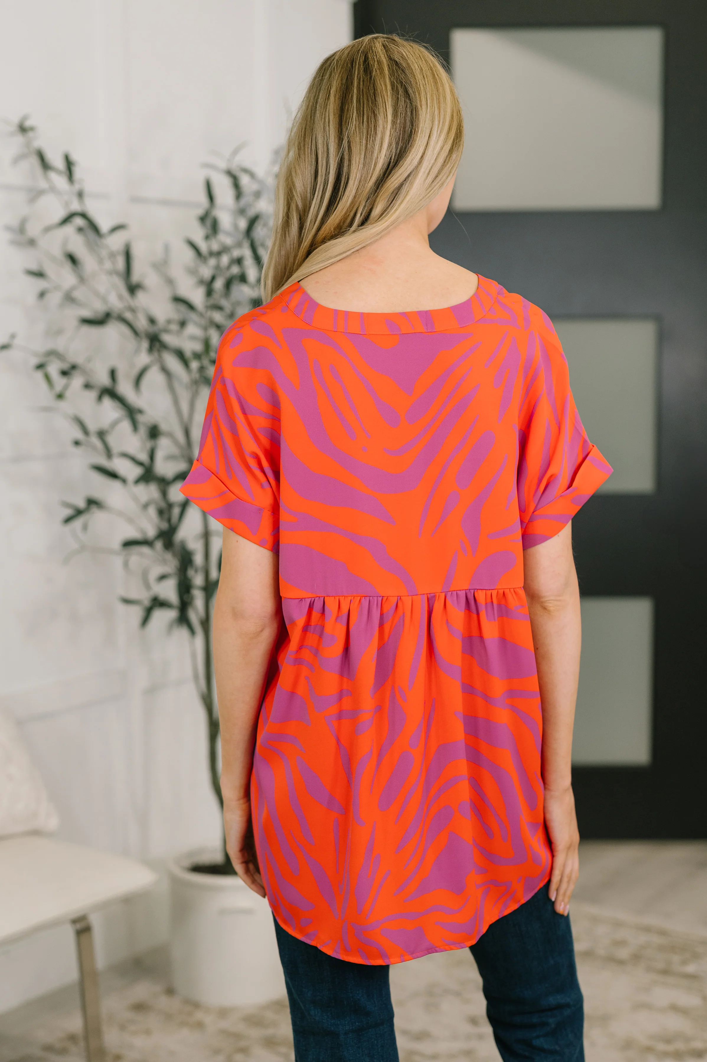 Know Me At All Abstract Split Neck Blouse - 3/31/2026 NEW - Image 5