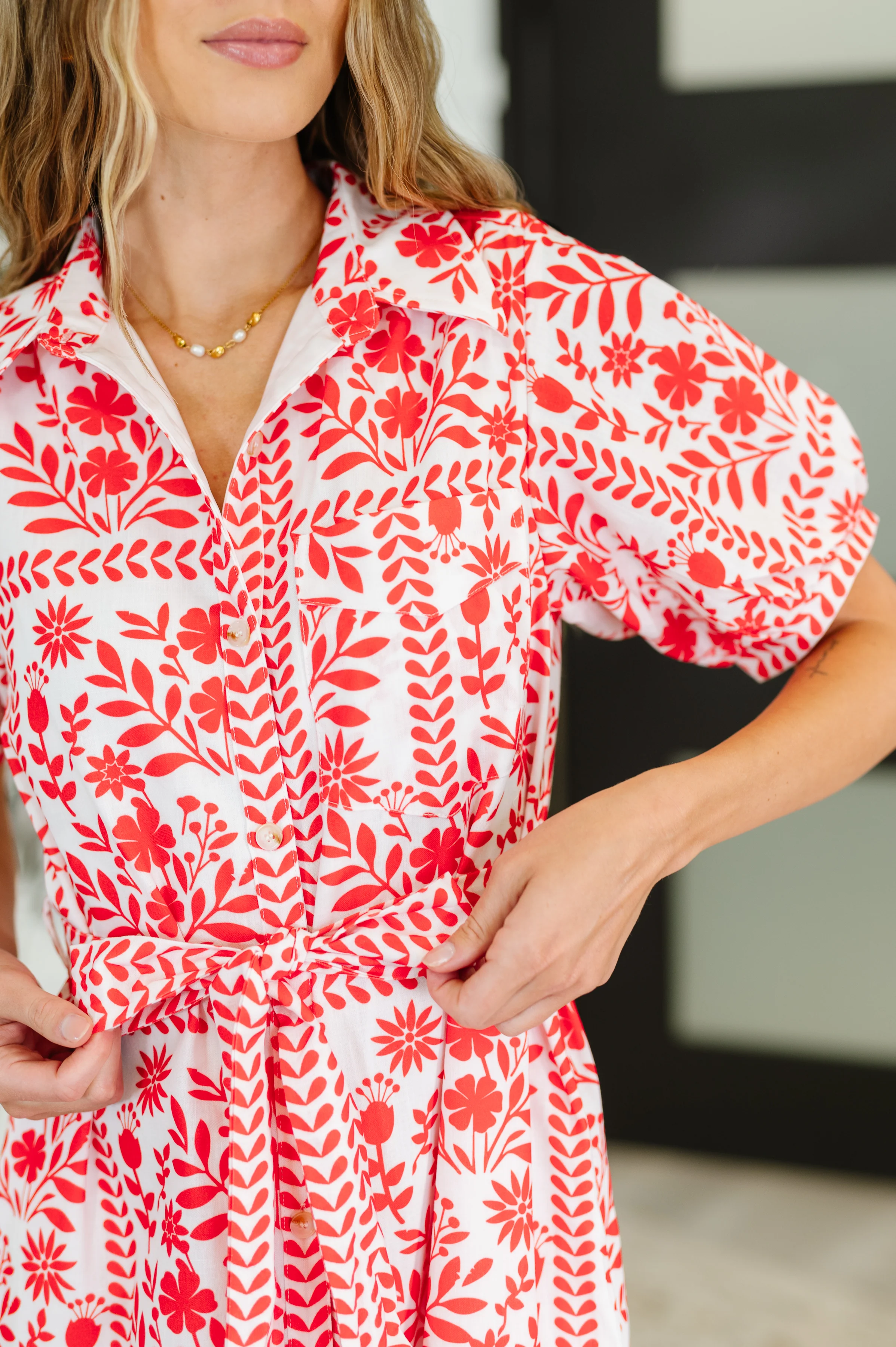 La Femme Hour Collared Button Down Dress - 6/6/2025 - Image 3