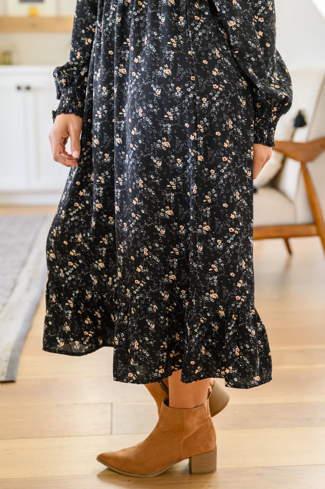 Larissa Long Sleeve Ruffle Hem Dress - 10/13/2022 - Image 8