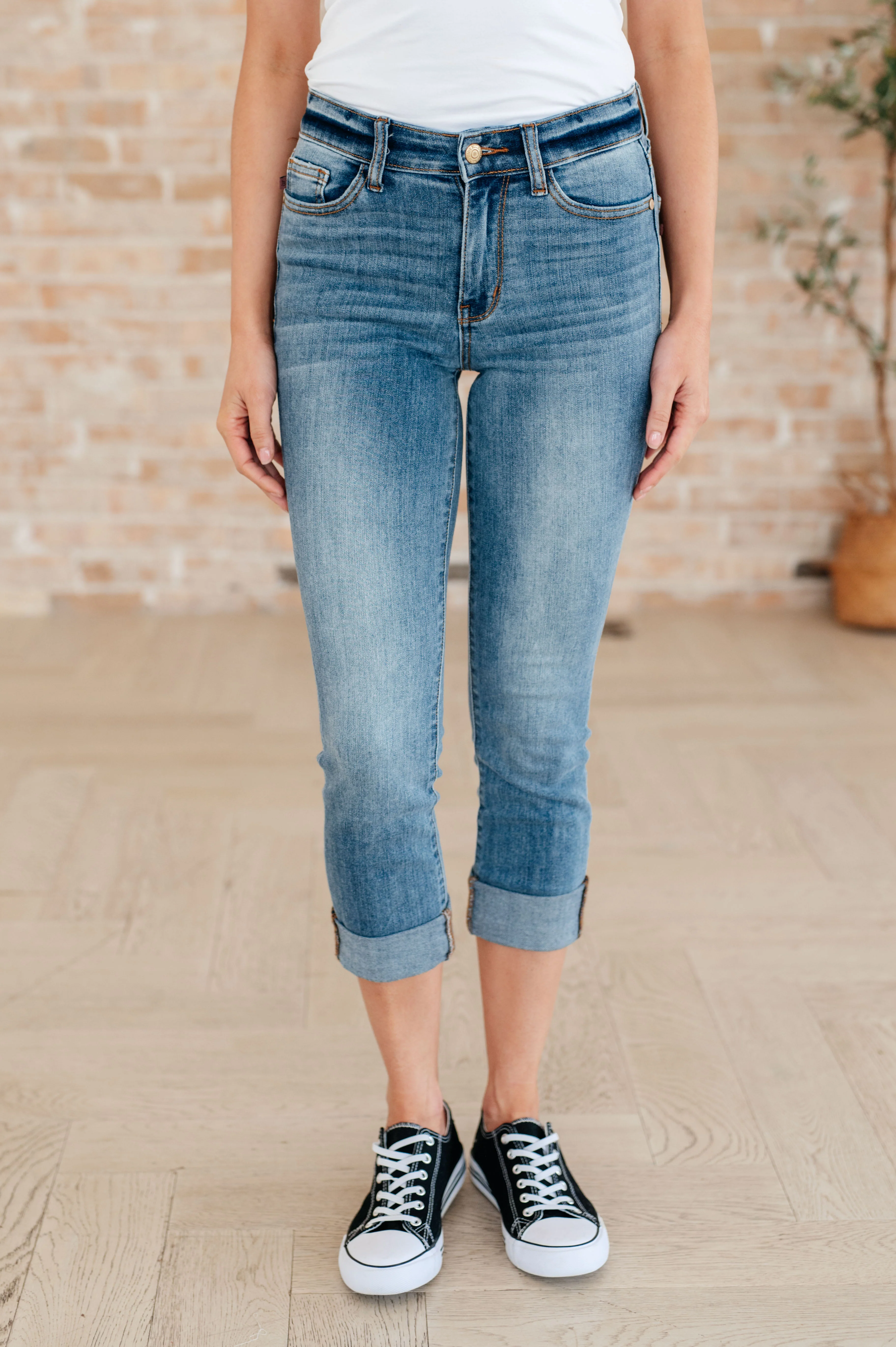 Laura Mid Rise Cuffed Skinny Capri Jeans - 3/13/2024 - Image 2