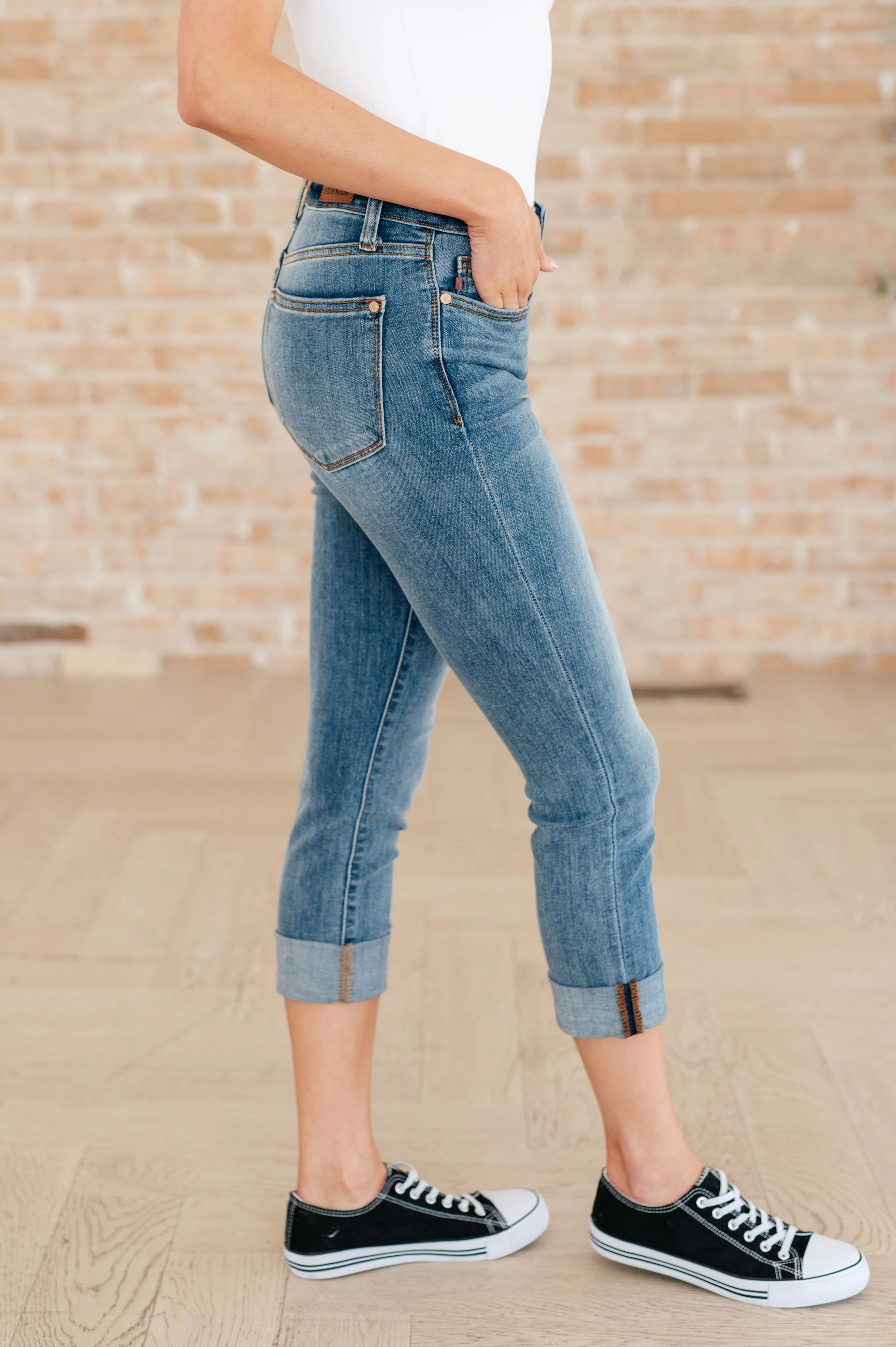 Laura Mid Rise Cuffed Skinny Capri Jeans - 3/13/2024 - Image 6