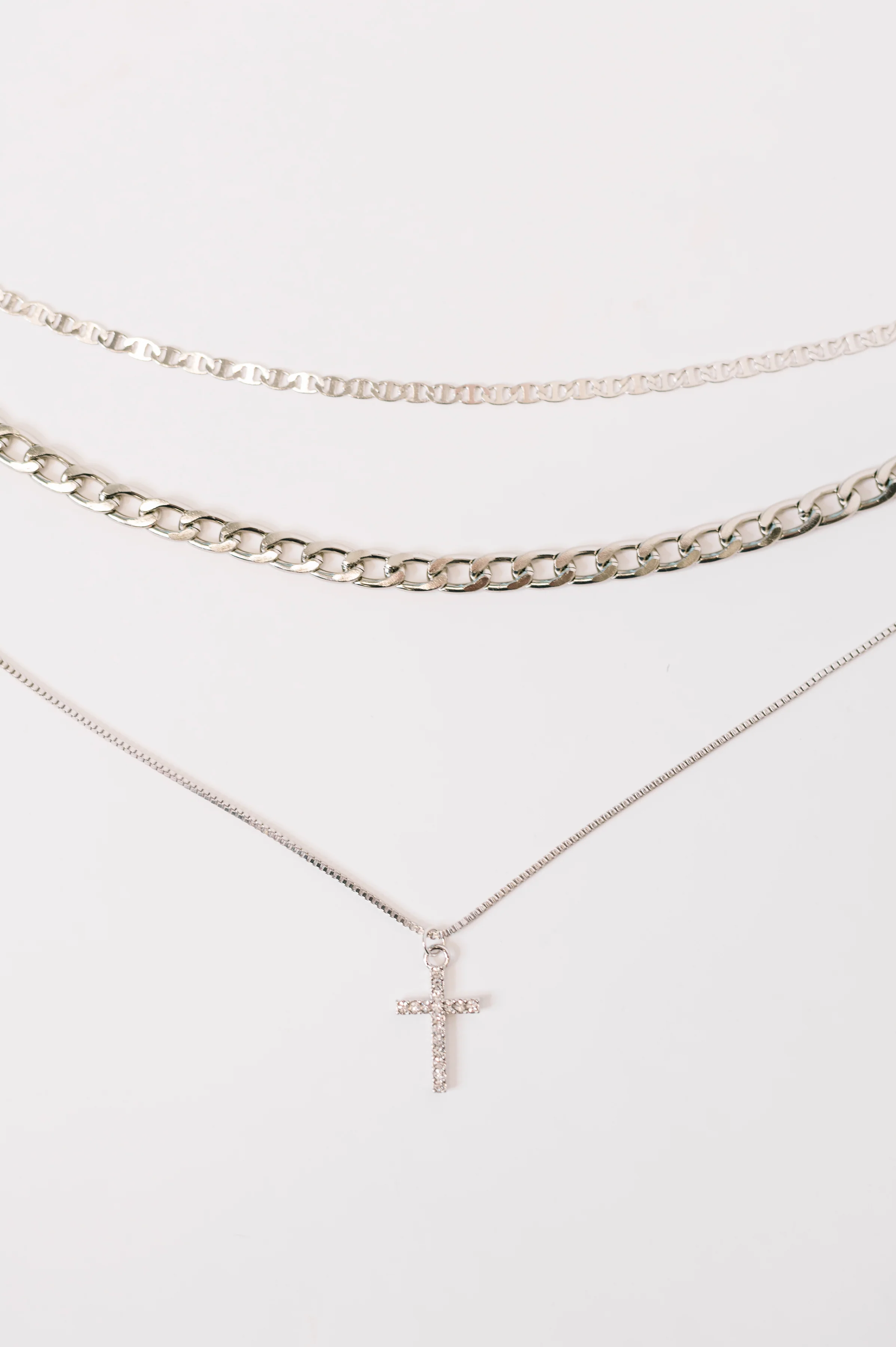 Layered Faith Necklace in Silver - 12/1/2025 - Image 2