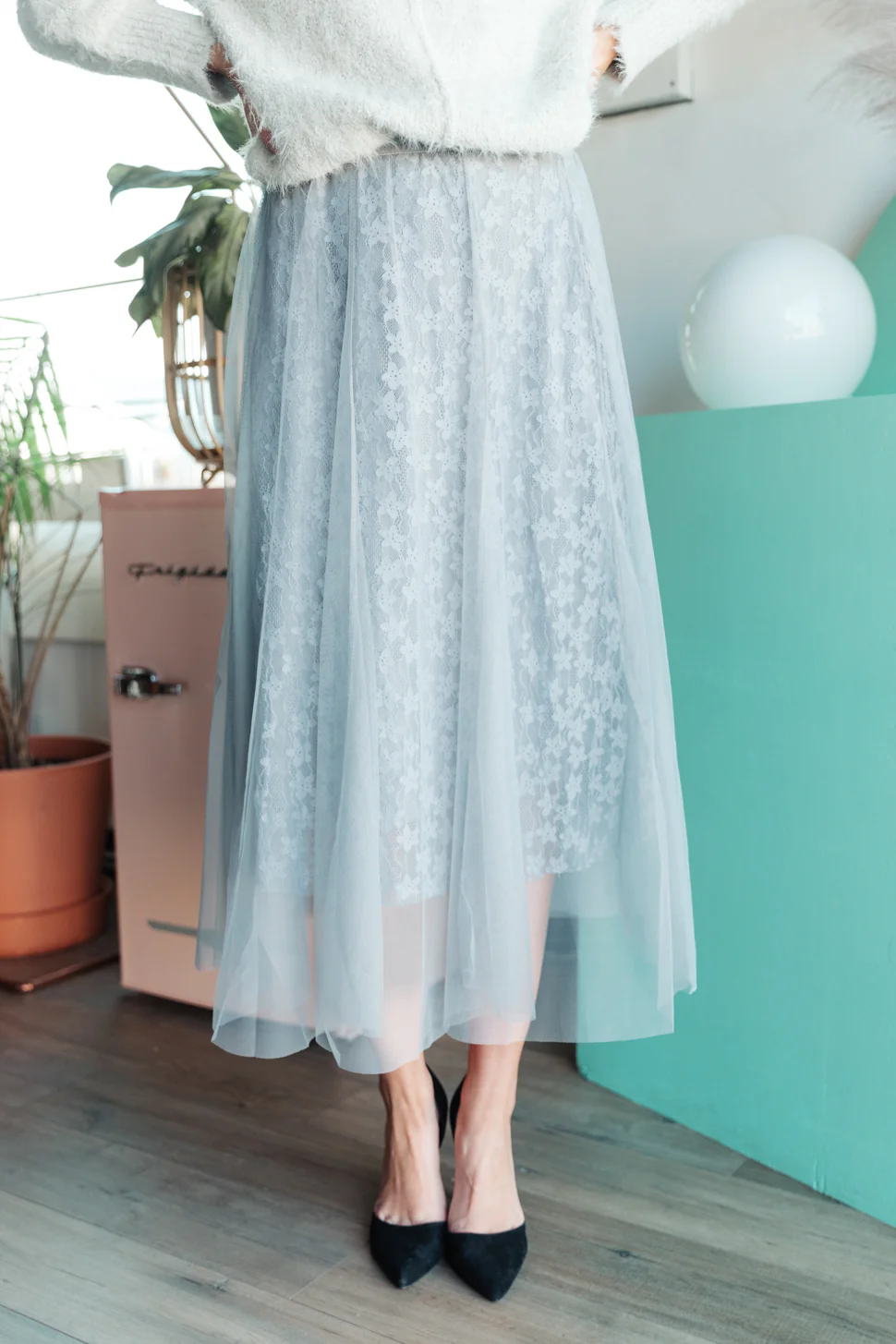 Layered In Lace Skirt In Gray - 1/25/2022 - Image 11