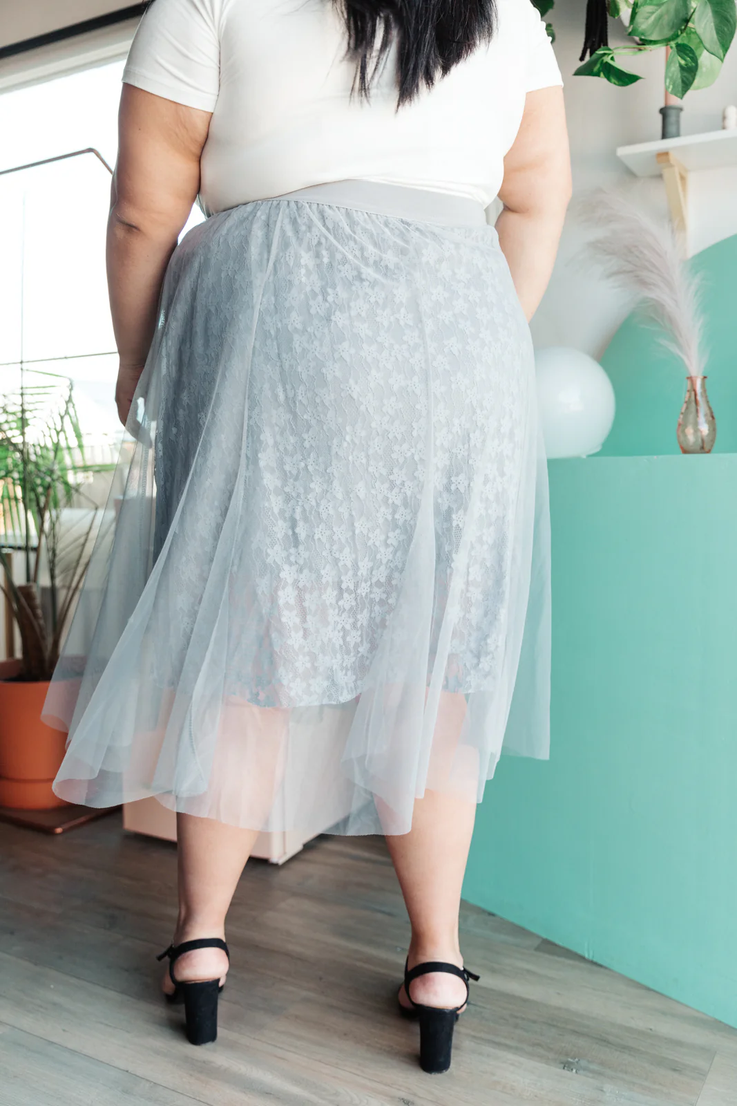 Layered In Lace Skirt In Gray - 1/25/2022 - Image 12