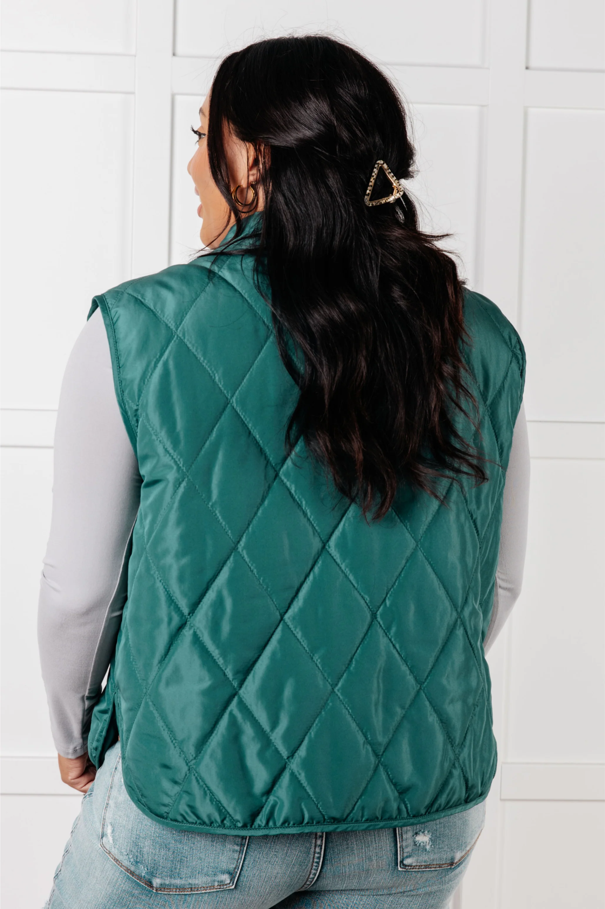 Layering Queen Quilted Puffer Vest in Hunter Green - 11/13/2025 - Image 12