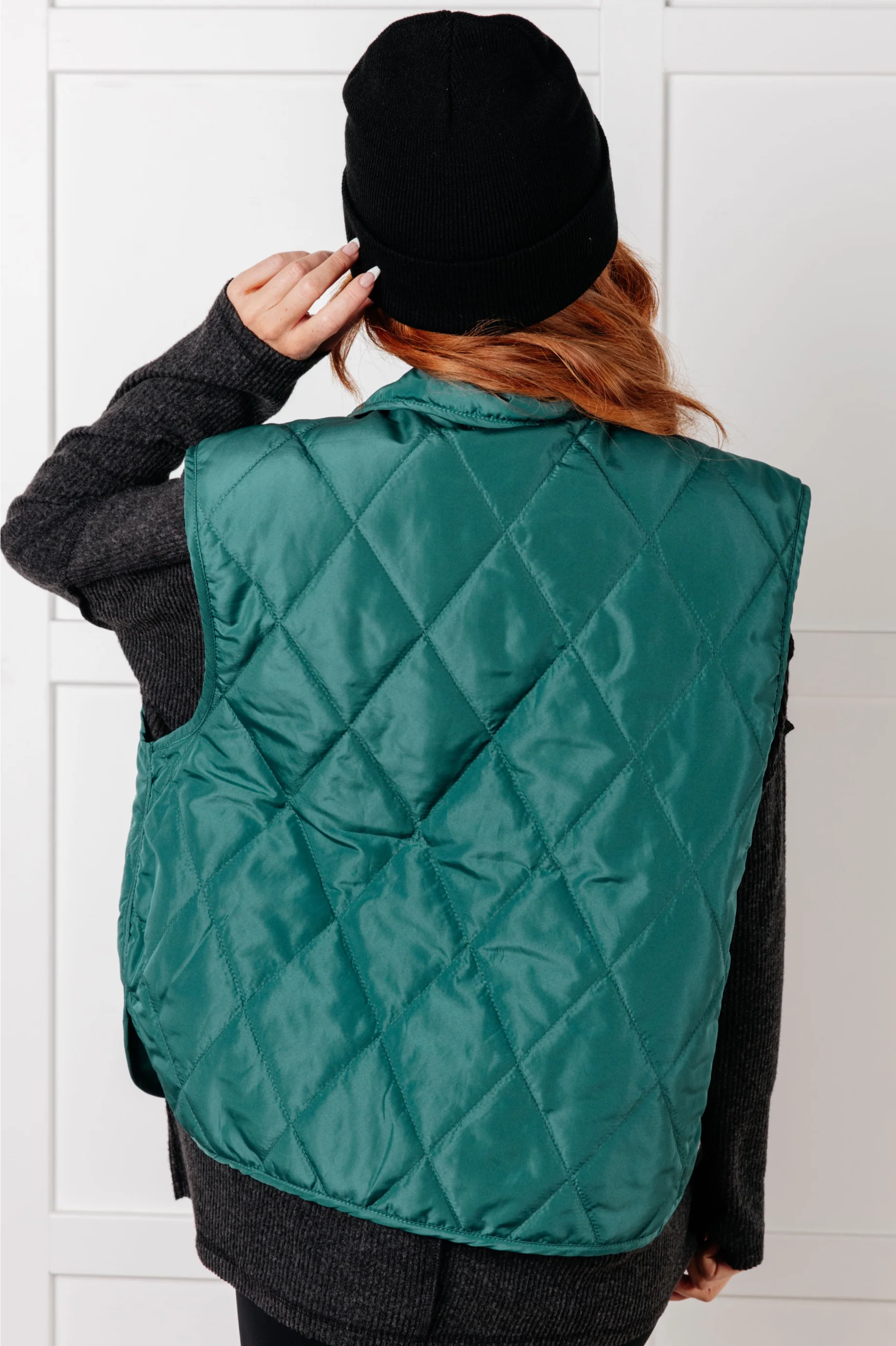 Layering Queen Quilted Puffer Vest in Hunter Green - 11/13/2025 - Image 4