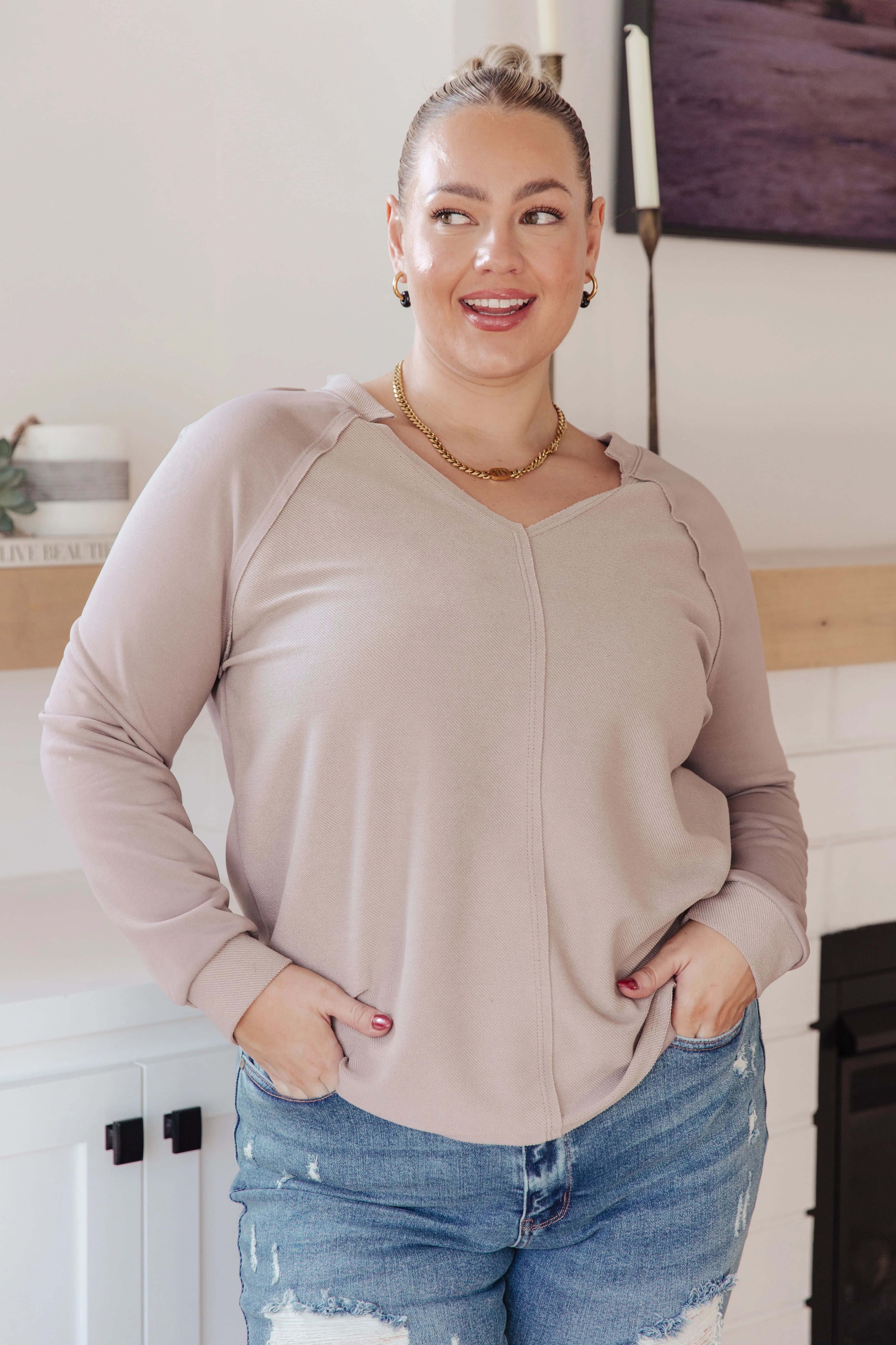 Less Conversation V-Neck Top - 9/9/2025 NEW - Image 2