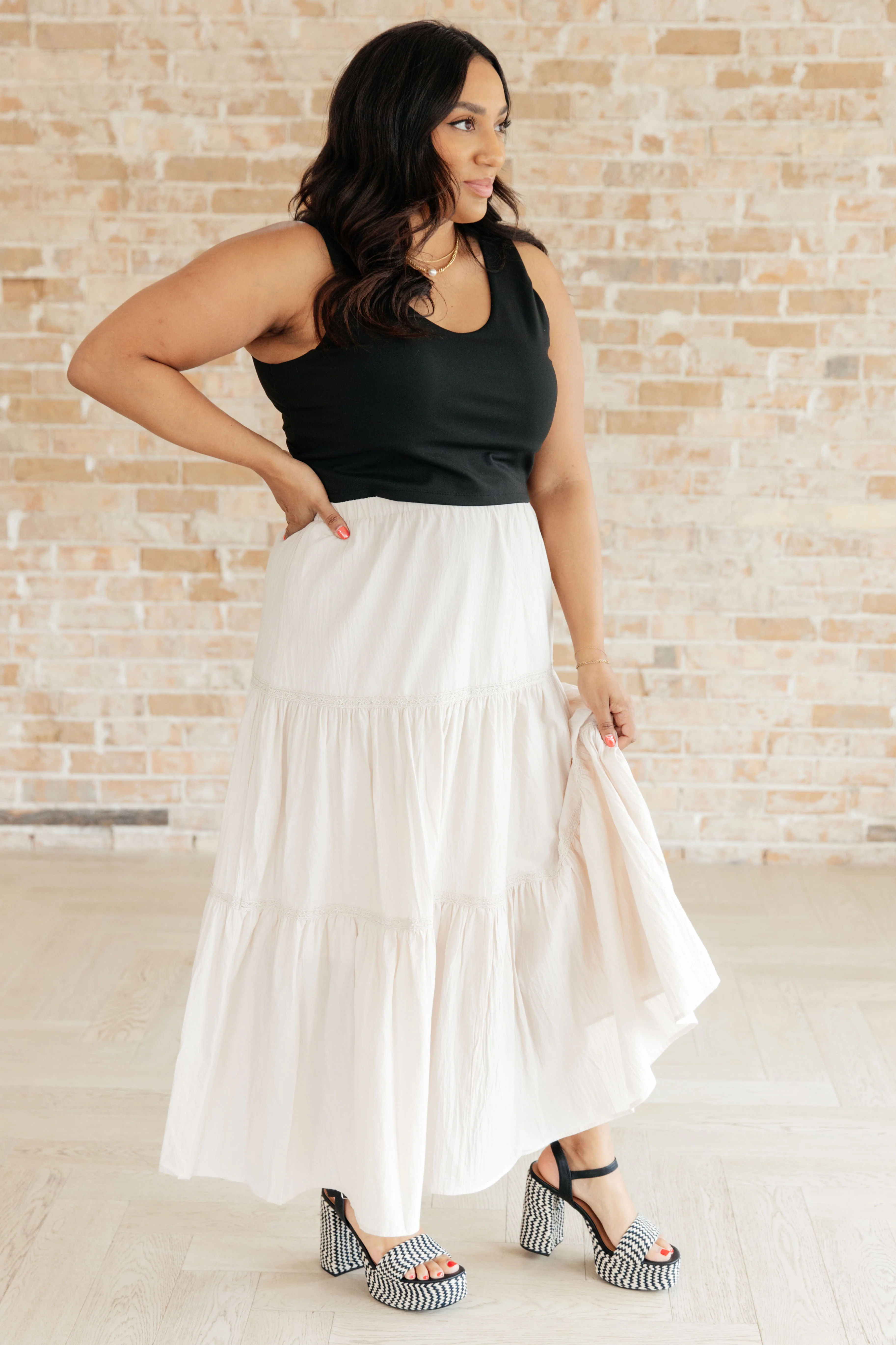 Let It Begin Tiered Maxi Skirt - 2/26/2024 - Image 7