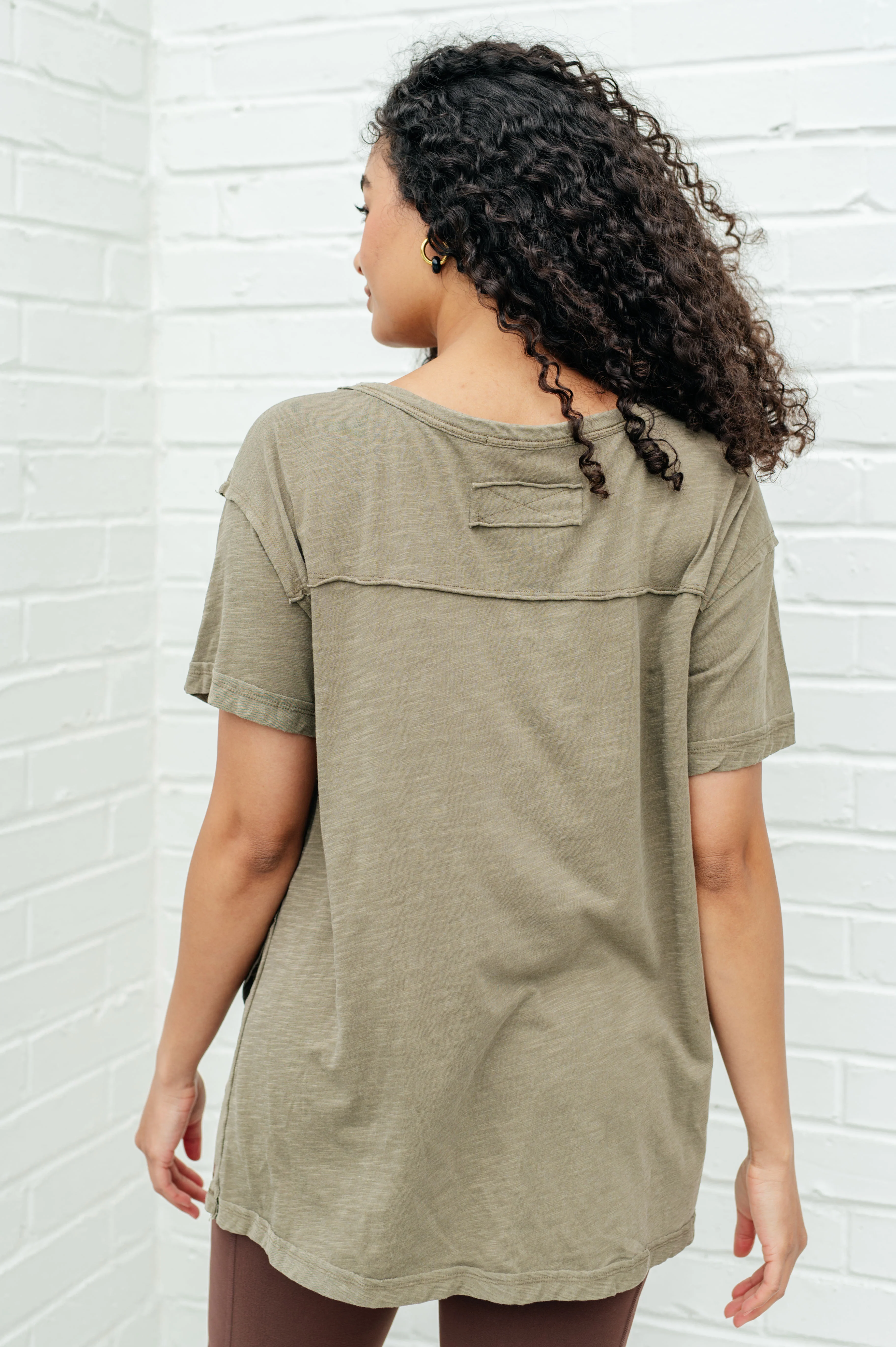 Let Me Live Relaxed Tee in Army - 5/15/2024 - Image 8