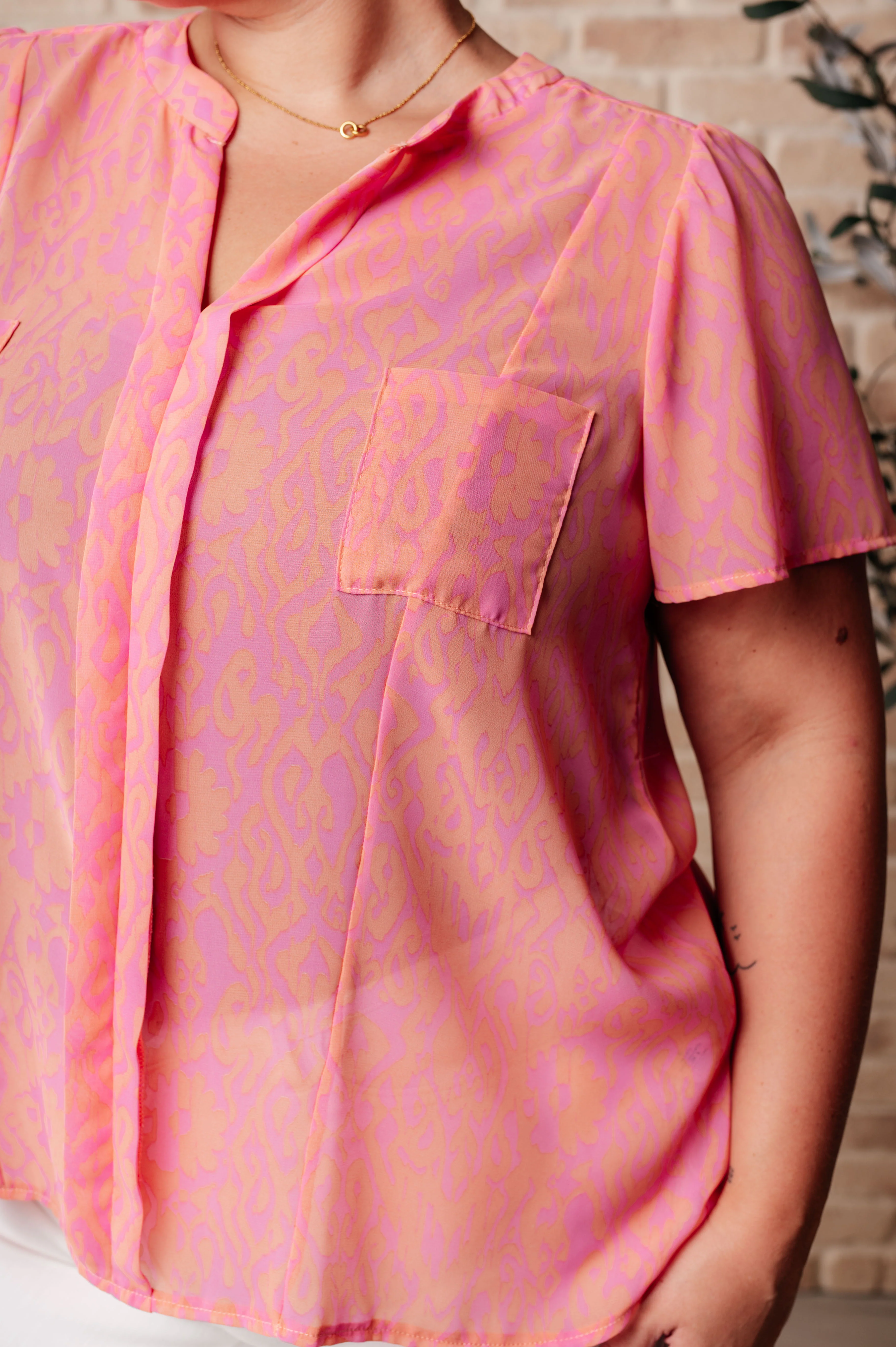 Let Me See You Do It Shawl Neckline Blouse- 6/25/2024 - Image 3
