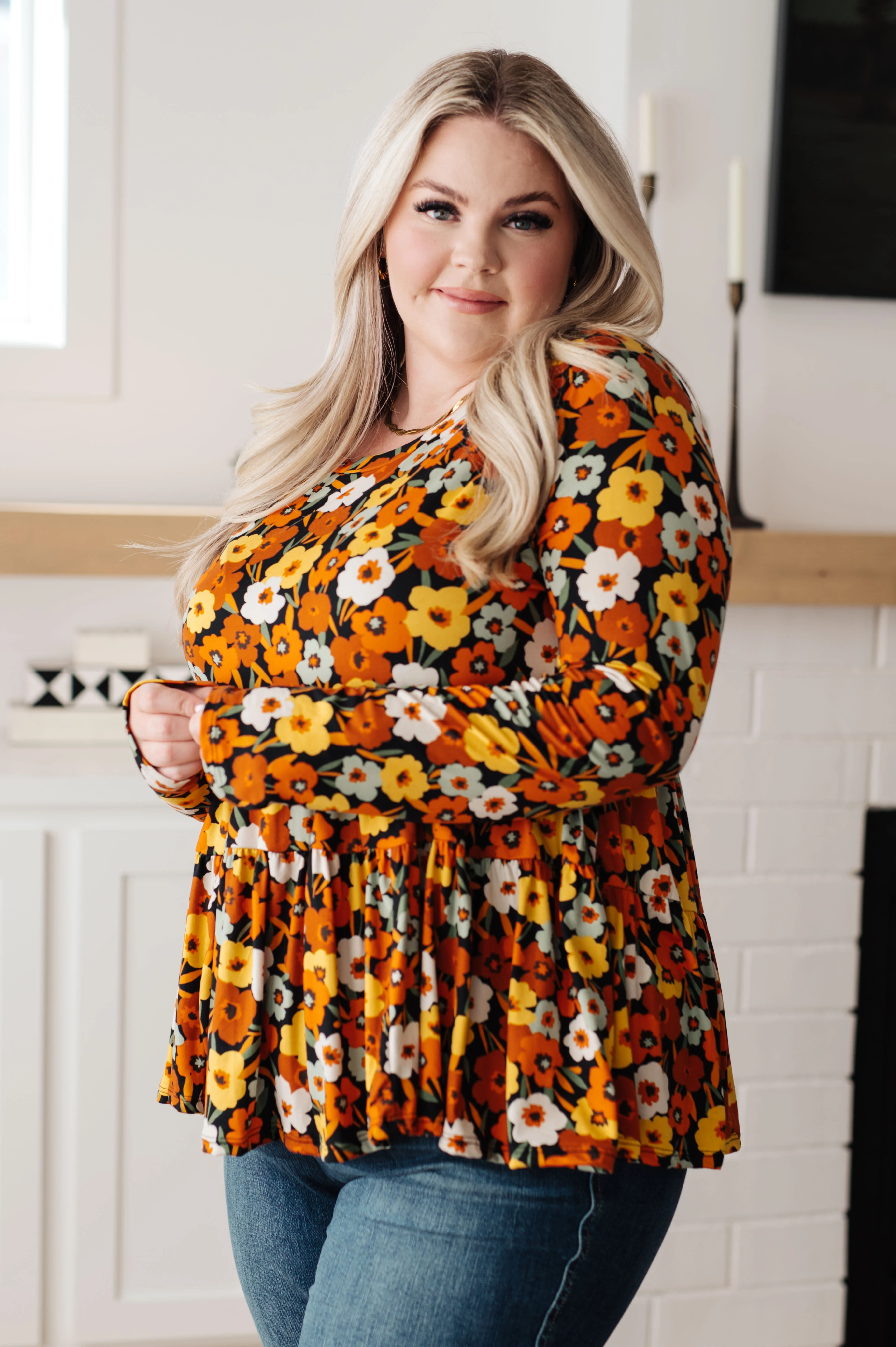 Let's Get Going Floral Babydoll Top - 9/26/2023 - Image 3