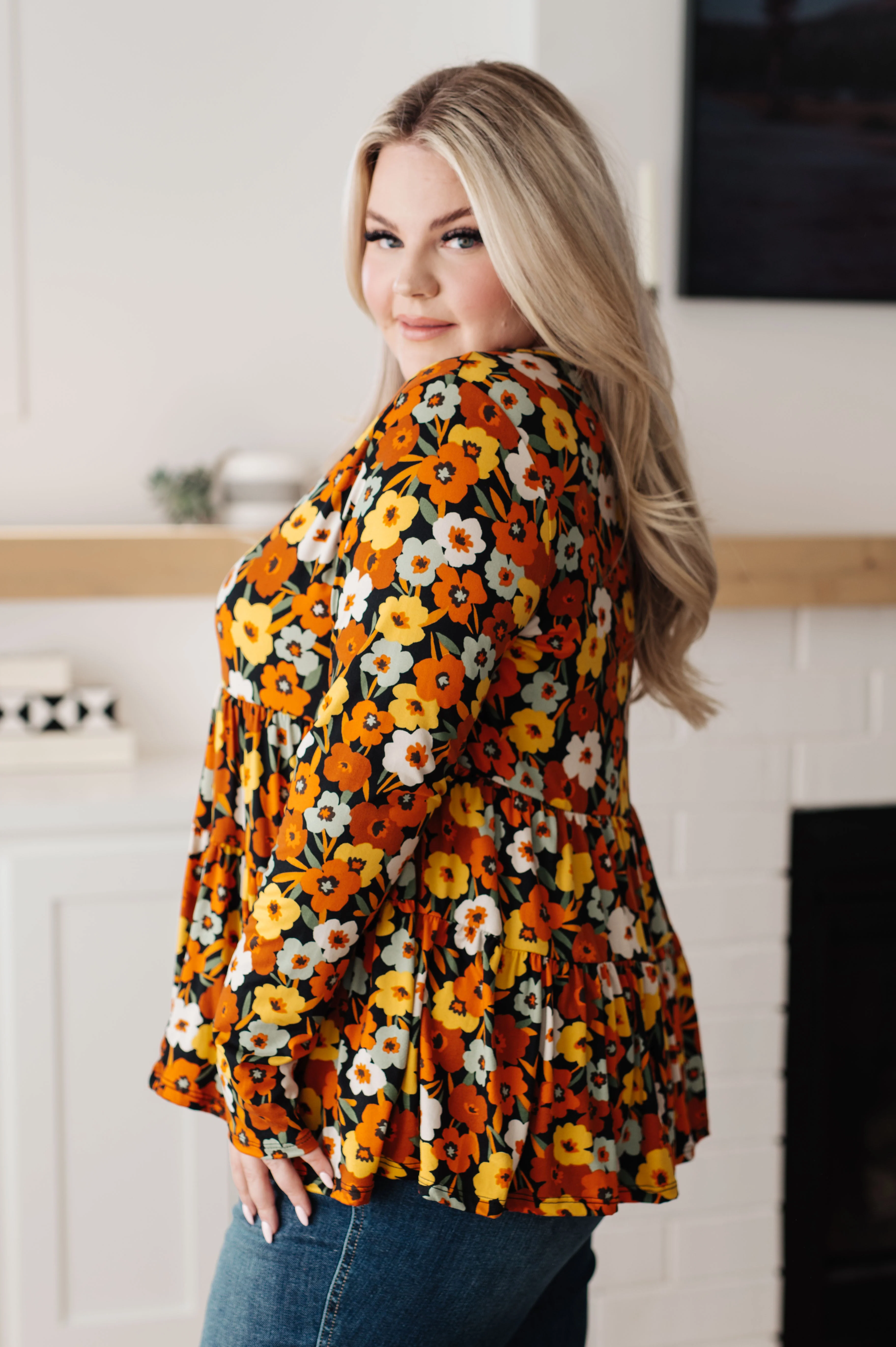 Let's Get Going Floral Babydoll Top - 9/26/2023 - Image 5