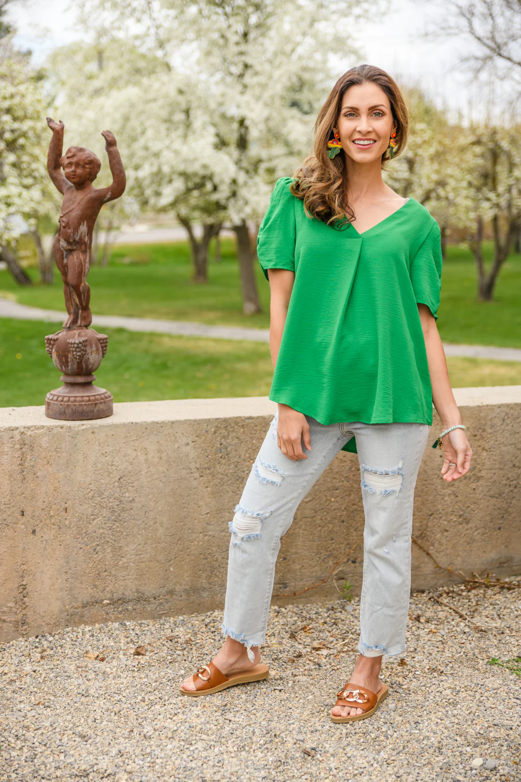 Let's Meet Up Green Blouse - 5/17/2022 - Image 4