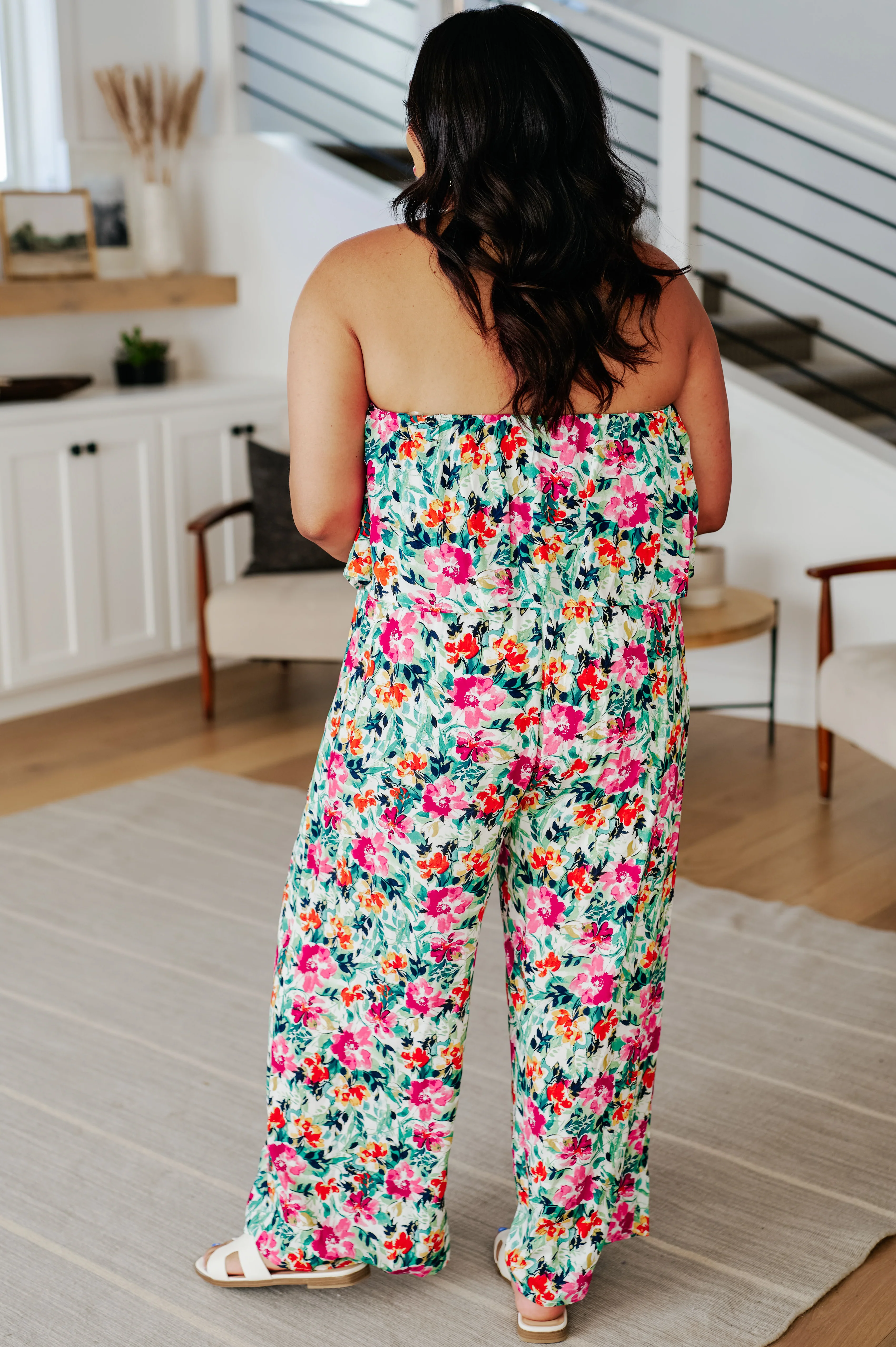 Life of the Party Floral Jumpsuit in Green - 5/7/2024 - Image 5
