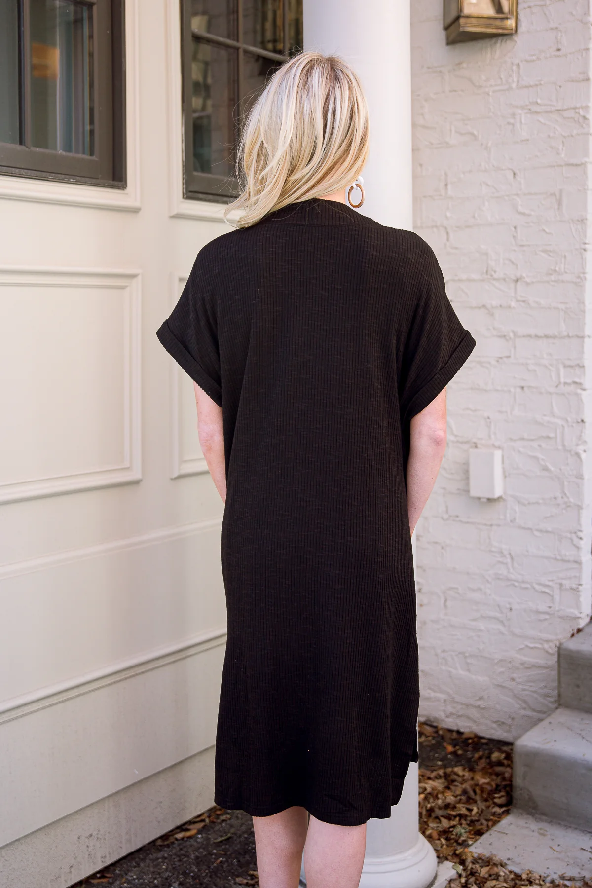 Light Breeze Short Sleeve Cardigan In Black - 3/10/2022 - Image 16