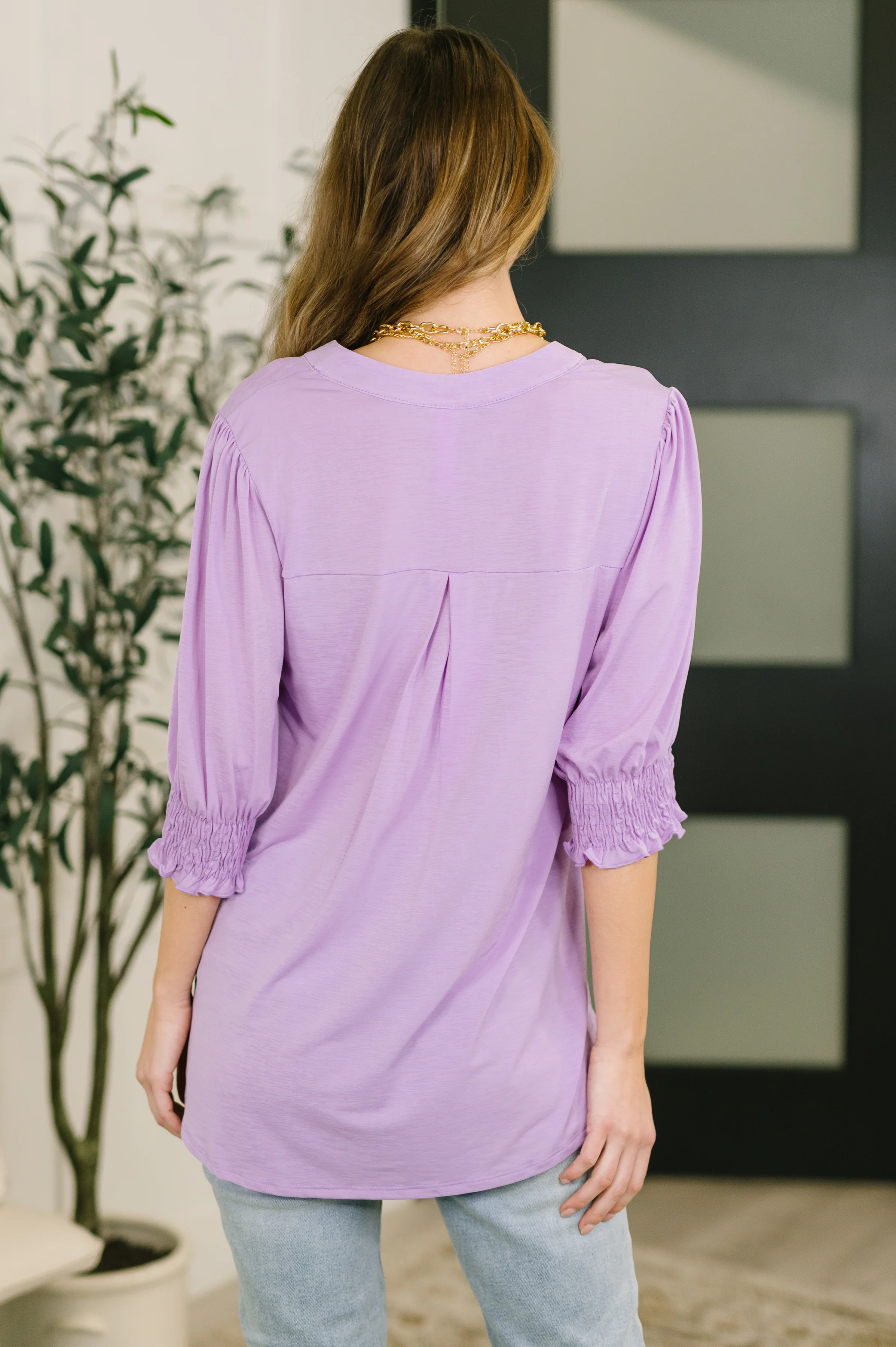 Lizzy Smock Top in Orchid Bloom - 3/6/2026 NEW - Image 5
