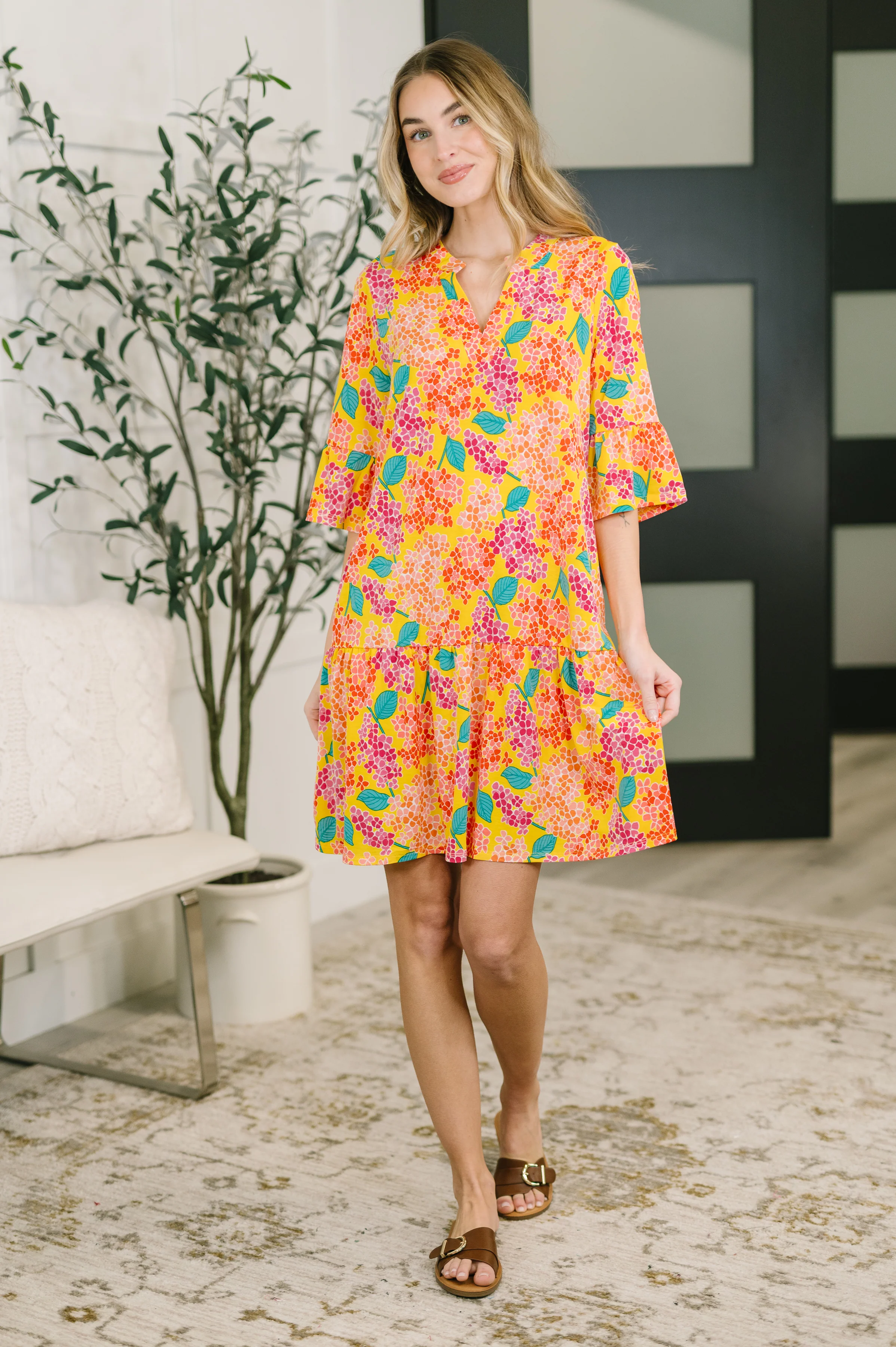 Lizzy Sunday Dress in Leaf Multi Floral- 7/20/2026 - Image 3