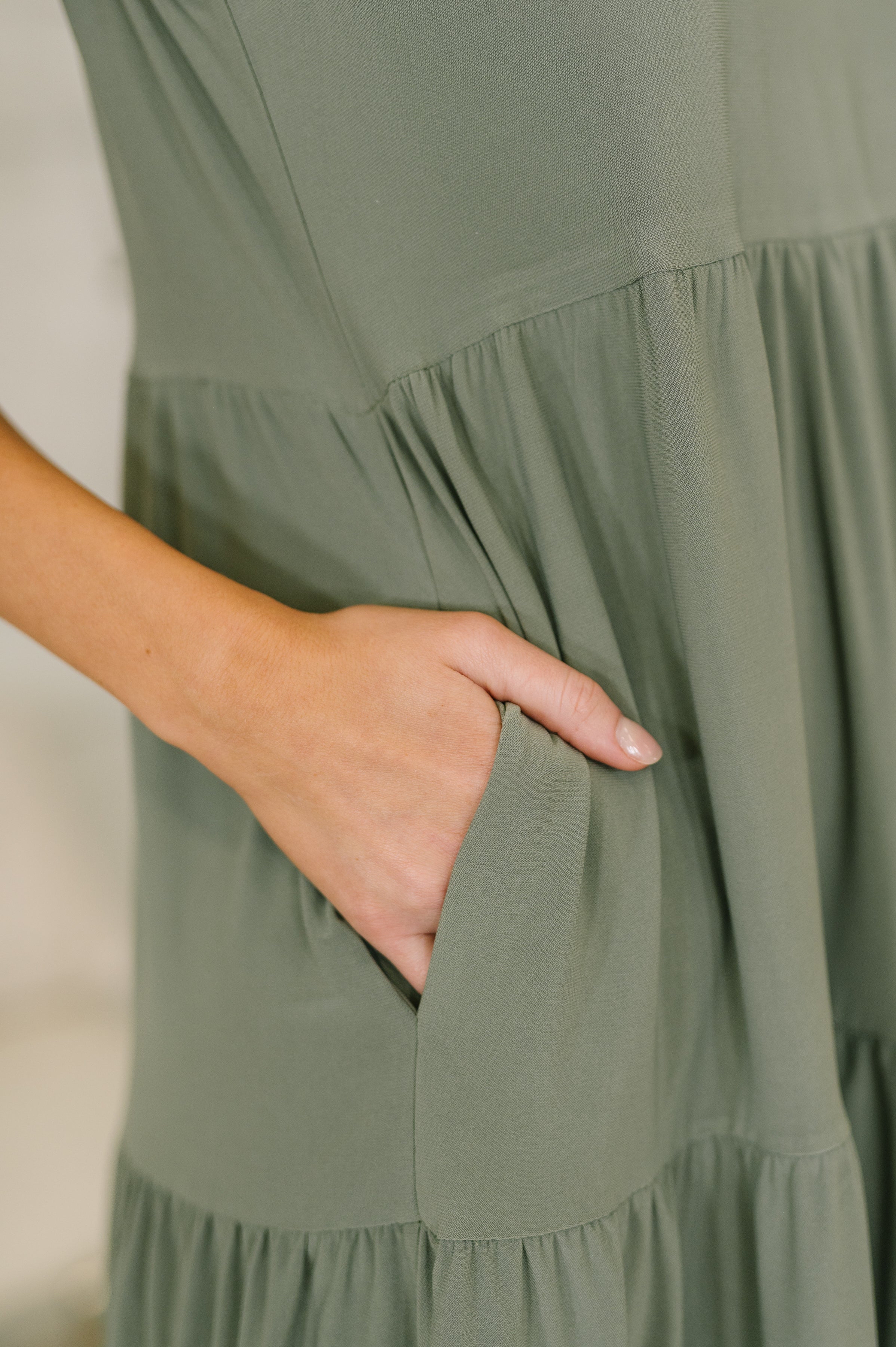 Lizzy Tiered Tank Dress in Pistachio - 3/17/2026 NEW - Image 4