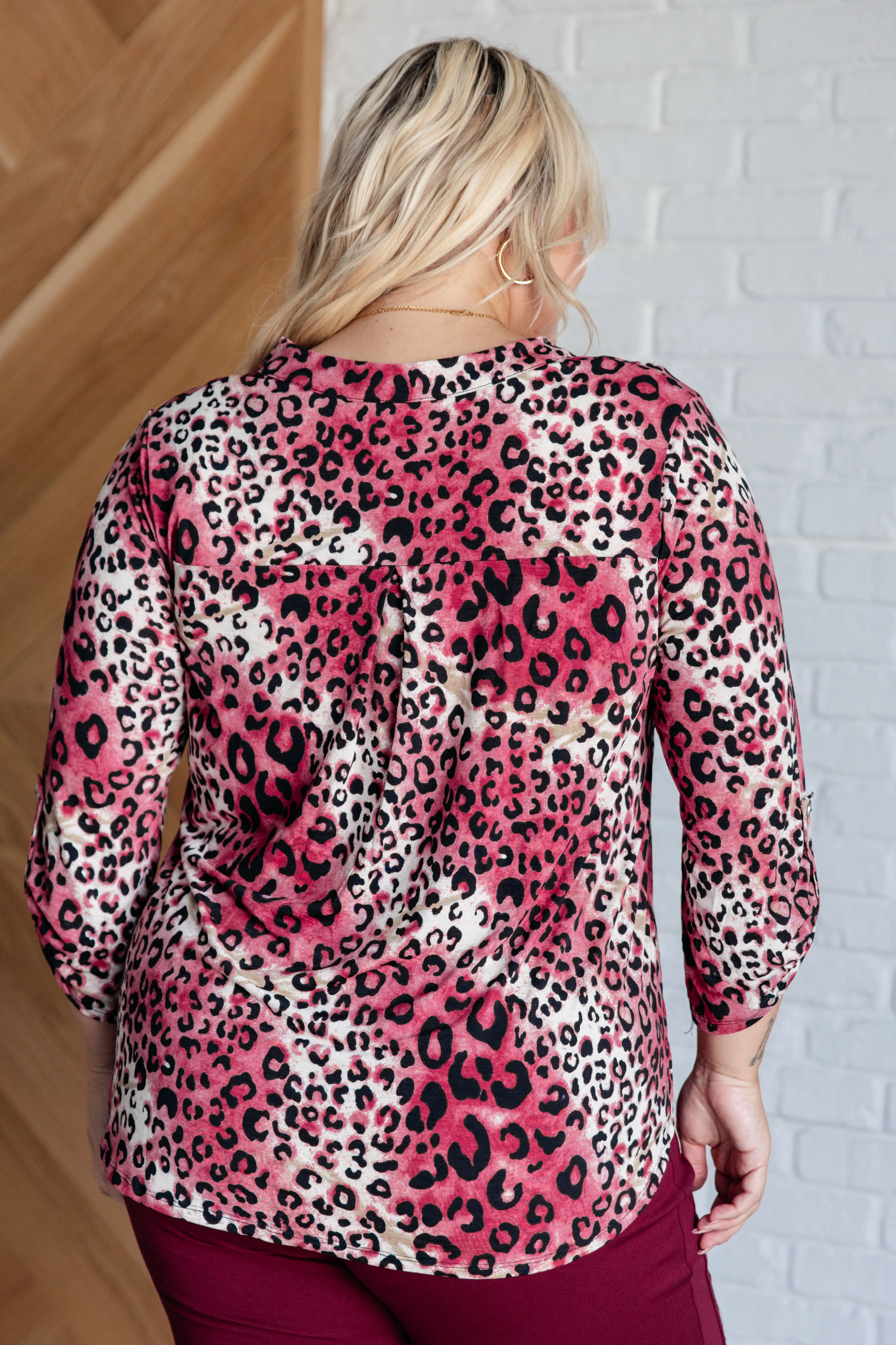 Lizzy Top in Mauve and Taupe Animal Print - 8/22/2024 - Image 8