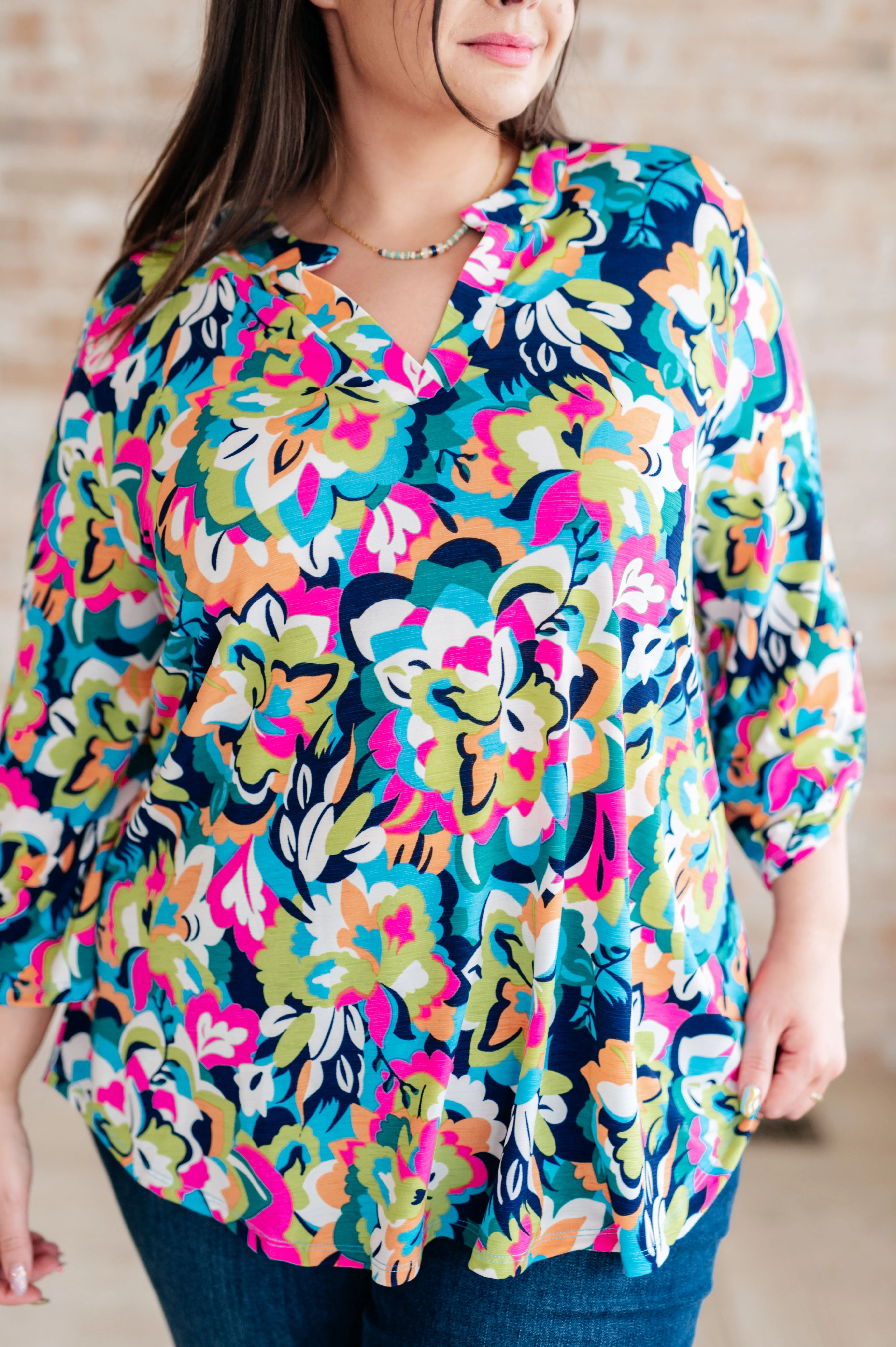 Lizzy Top in Neon Floral - 2/23/2024 - Image 7