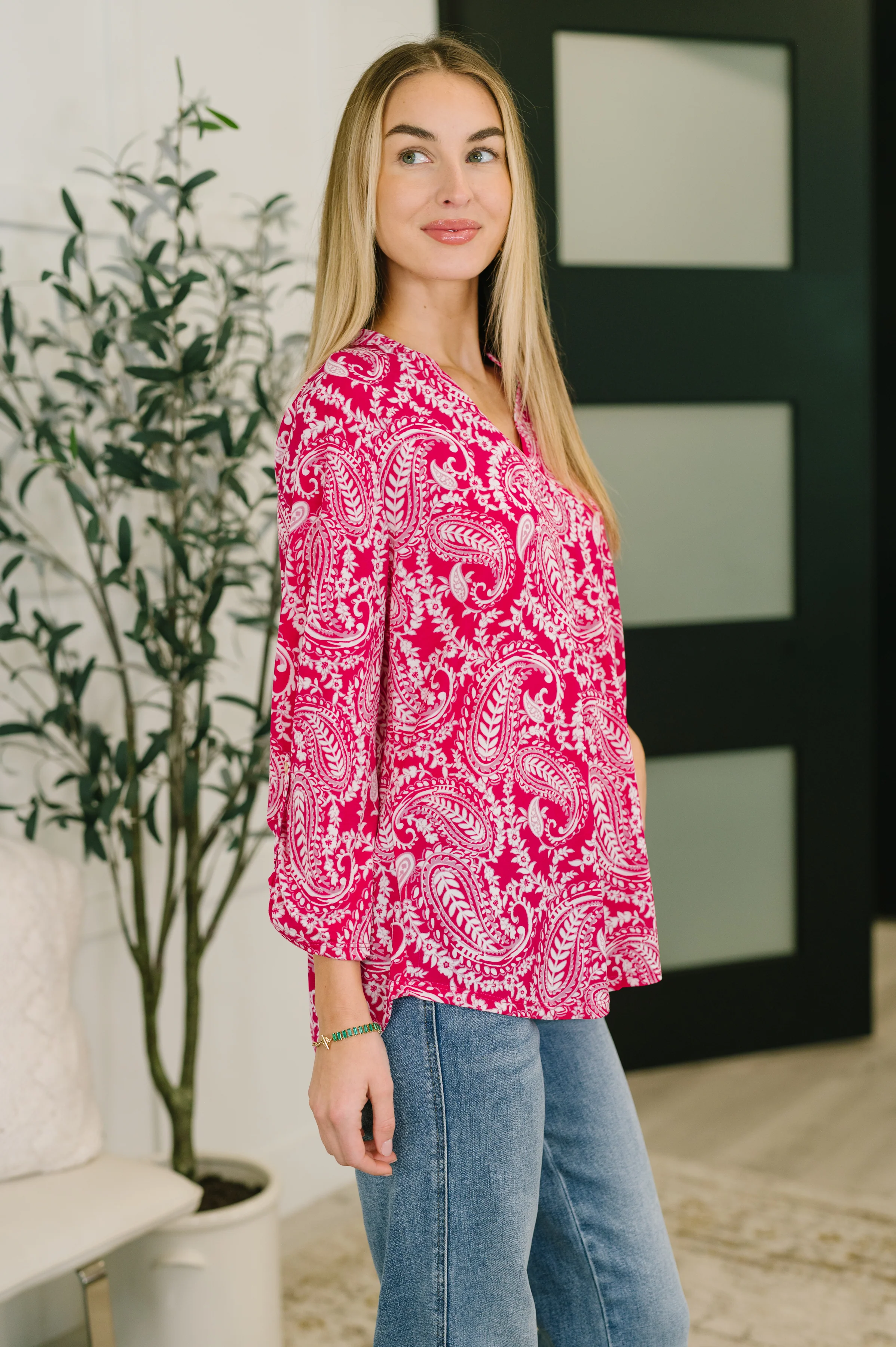 Lizzy Top in Pink Paisley - 7/9/2026 - Image 4