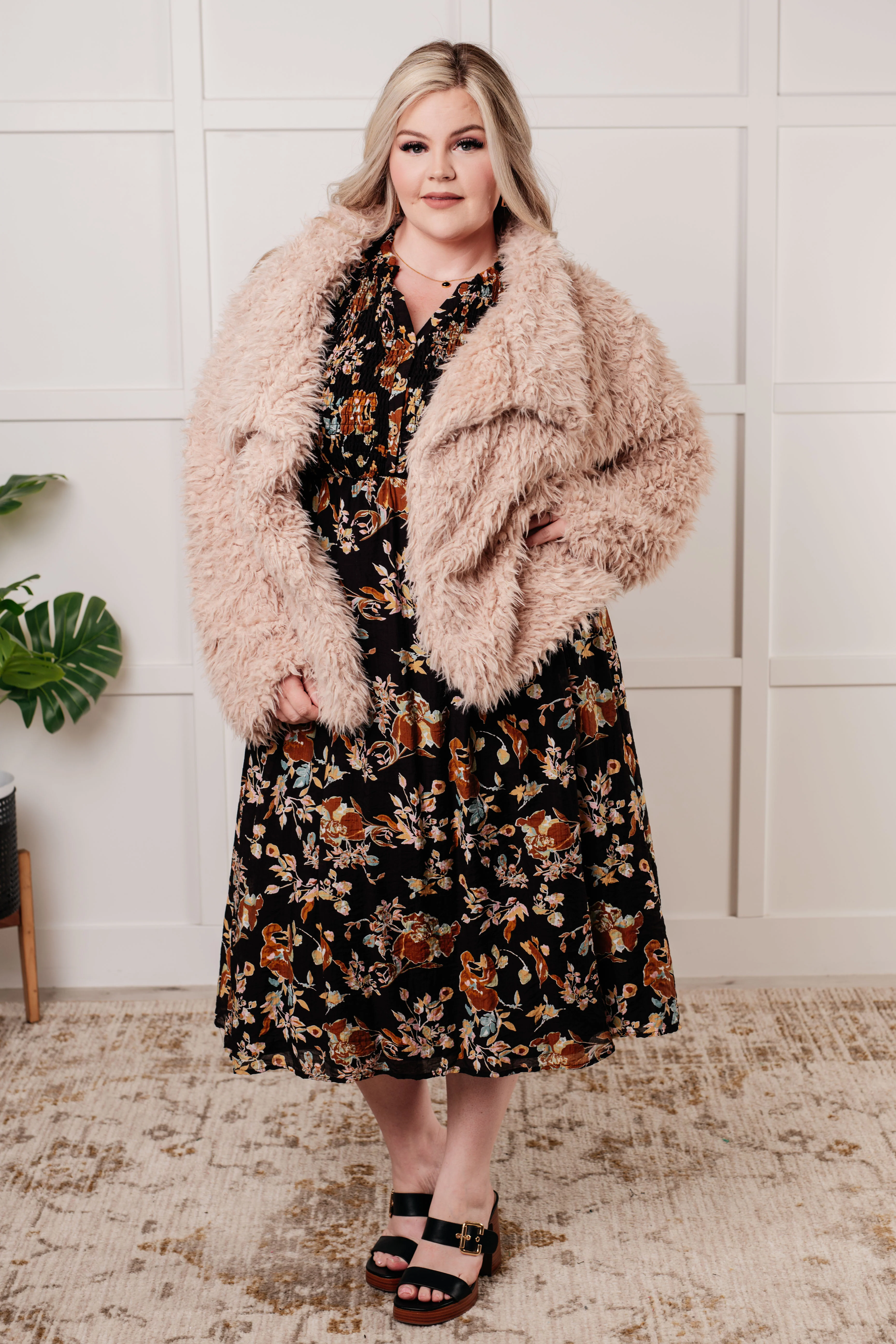 Look My Way Smocked Bodice Button Down Dress - 11/5/2024 - Image 3