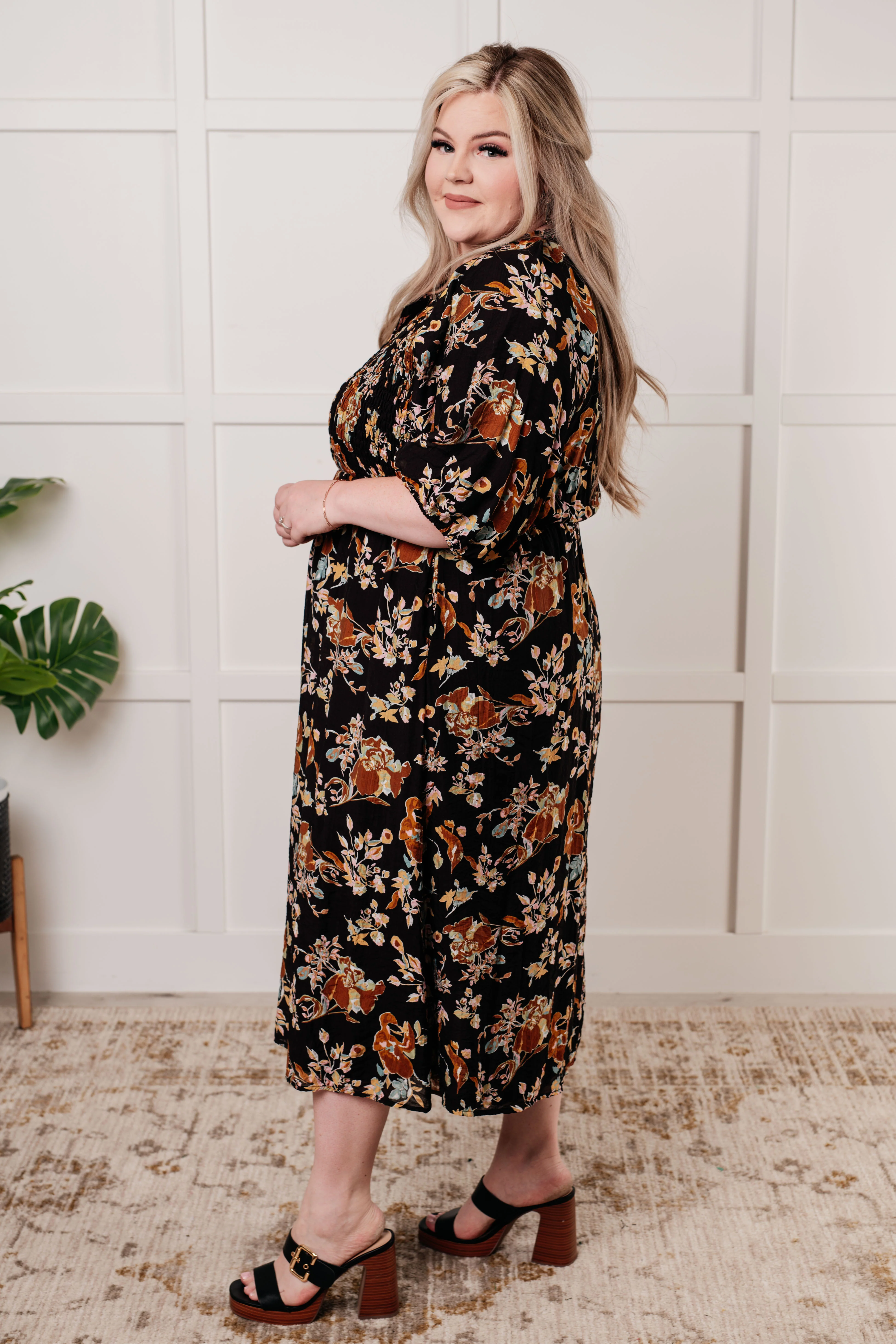 Look My Way Smocked Bodice Button Down Dress - 11/5/2024 - Image 7