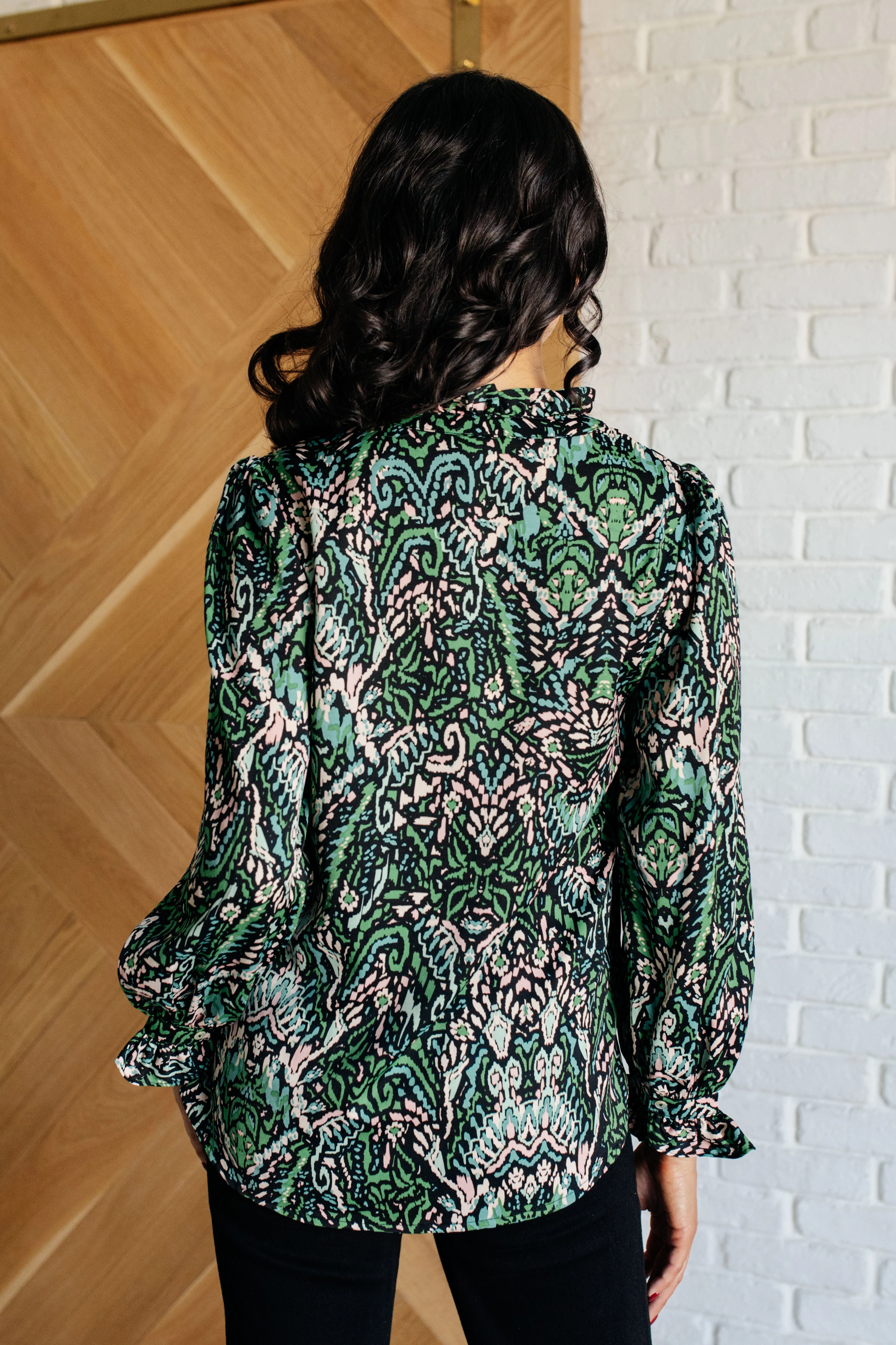 Looking Out Damask Print Blouse - 11/19/2024 - Image 7