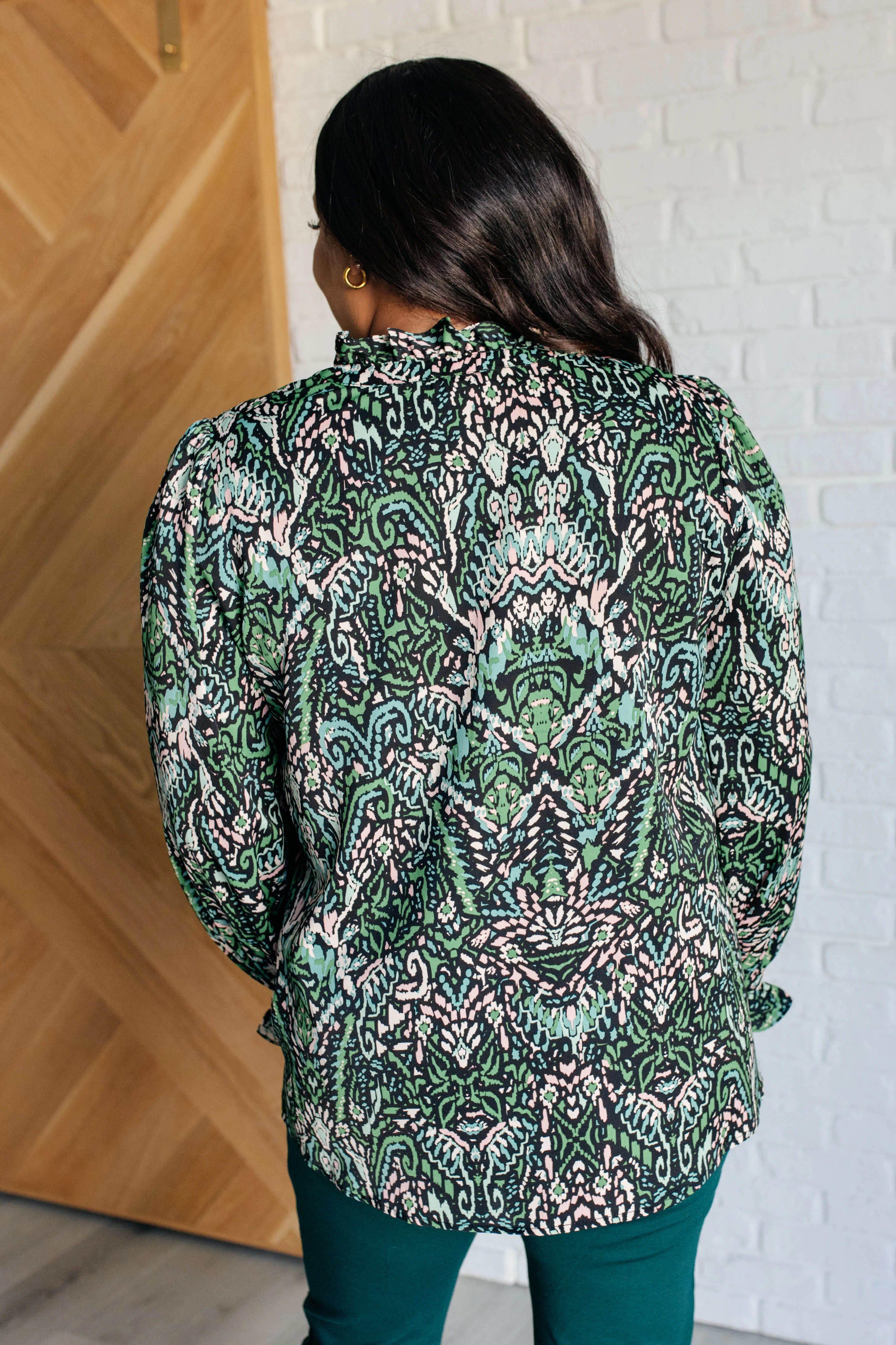 Looking Out Damask Print Blouse - 11/19/2024 - Image 8